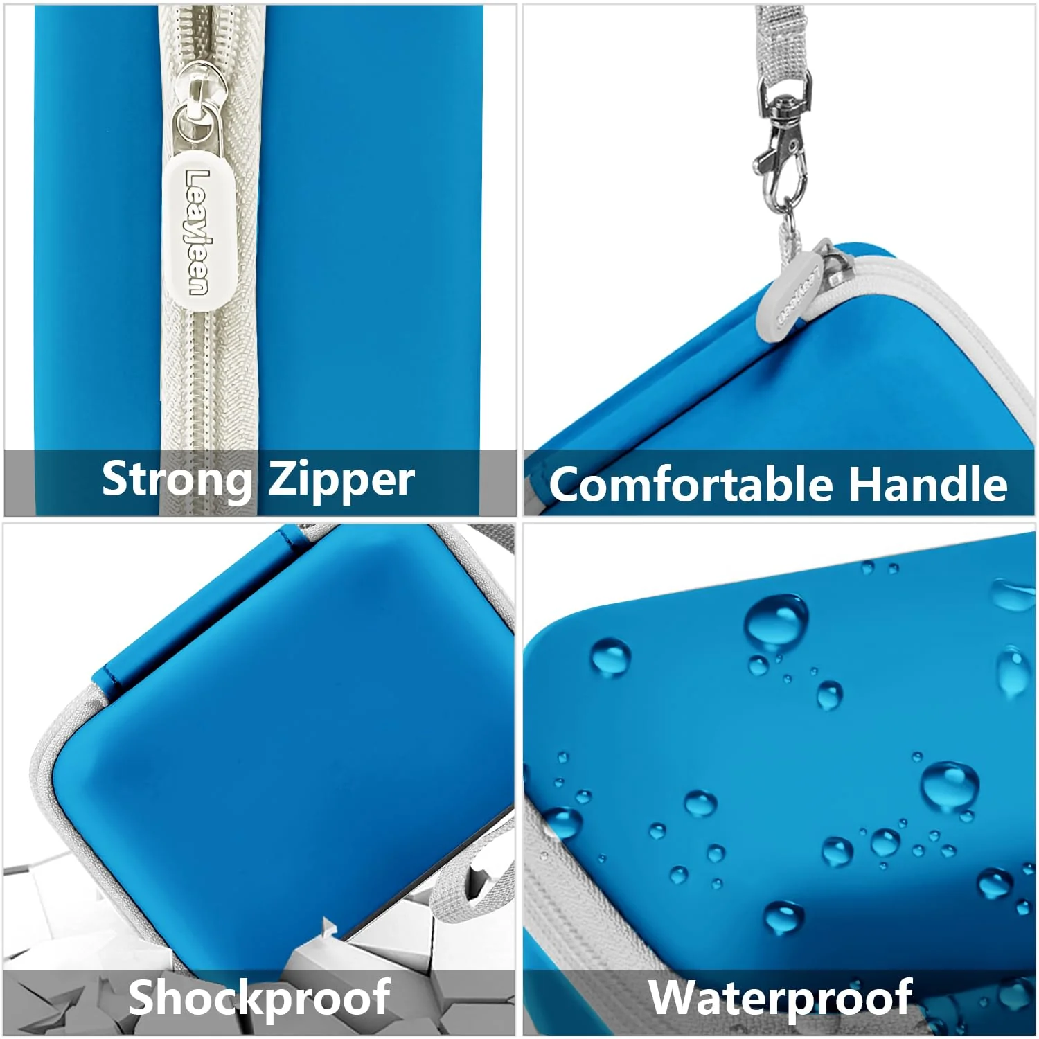 Leayjeen Underwater Camera Case Compatible with YISENCE/Trsunow/HICSHON/Yifecial/QUNVAL 11FT Waterproof Camera,Selfie Underwater Camera, Waterproof Floatable Digital Camera-Blue(Case Only) Blue1 - Image 3