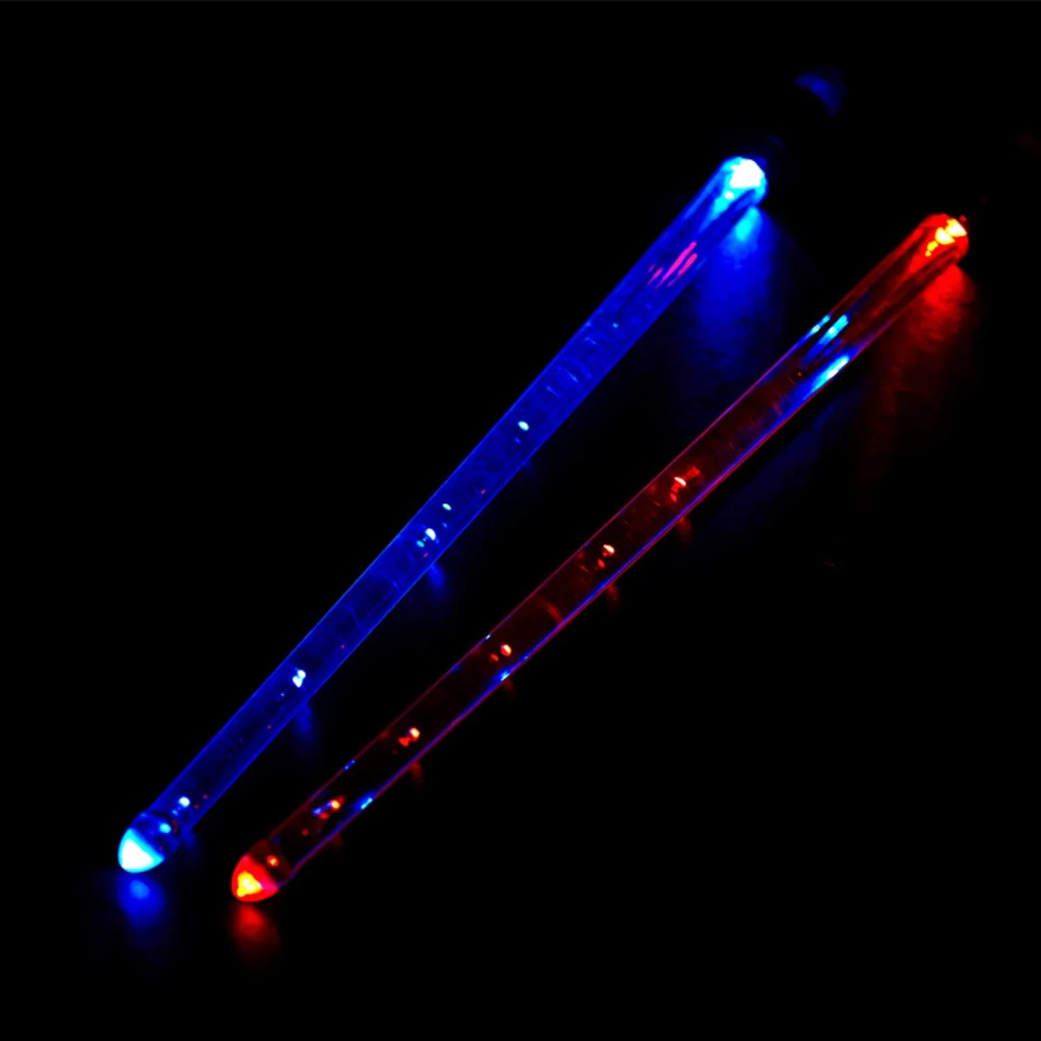 LED Light Up Drum Sticks: 15 Color Glow In The Dark Clear Drumsticks with USB Charging Cable Rechargeable, Personalized Drum Sticks for Adults Kids - Image 3