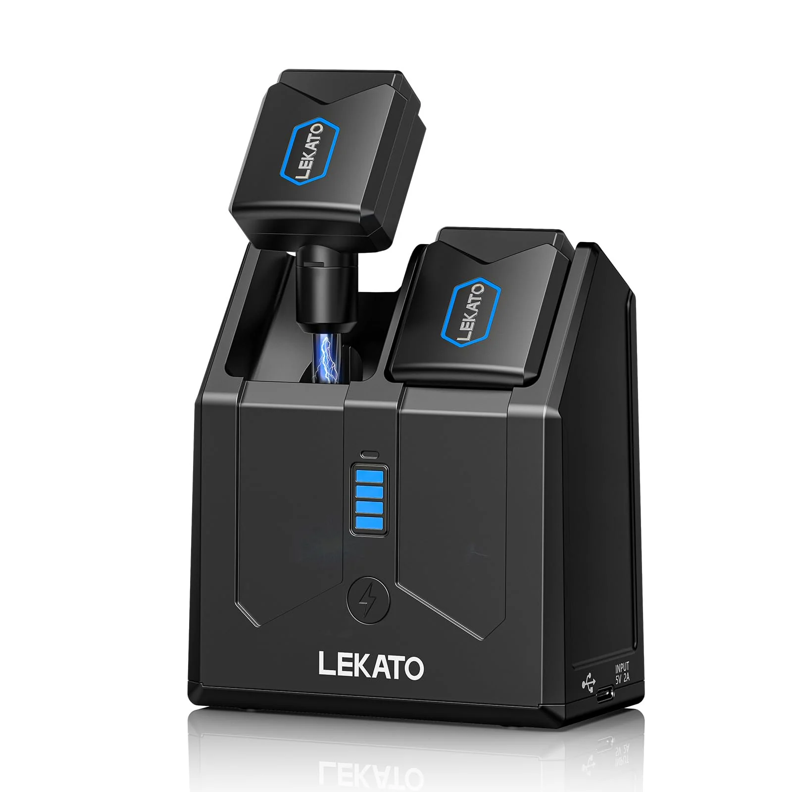 LEKATO 5.8G Wireless Guitar System Upgraded with Charging Box, Wireless Guitar Transmitter Receiver High Fidelity Sound 4 Channels Audio System for Electric Guitar Bass - Image 9