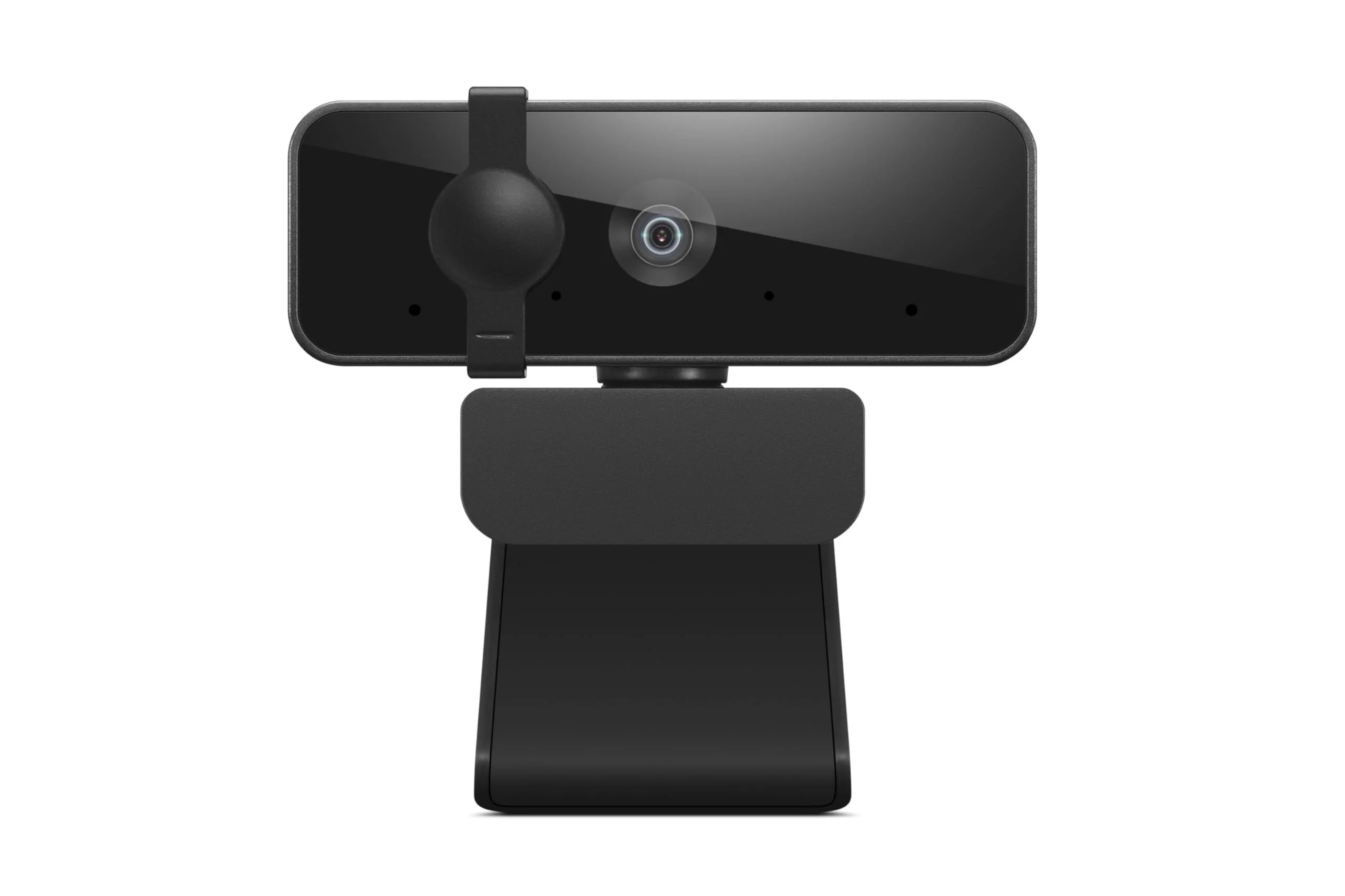 Lenovo HD 1080p Webcam (300 FHD)- Black w/ 95° Wide Angle, 360° Rotation Pan & Tilt, Dual Microphones, Privacy Shutter 300 FHD