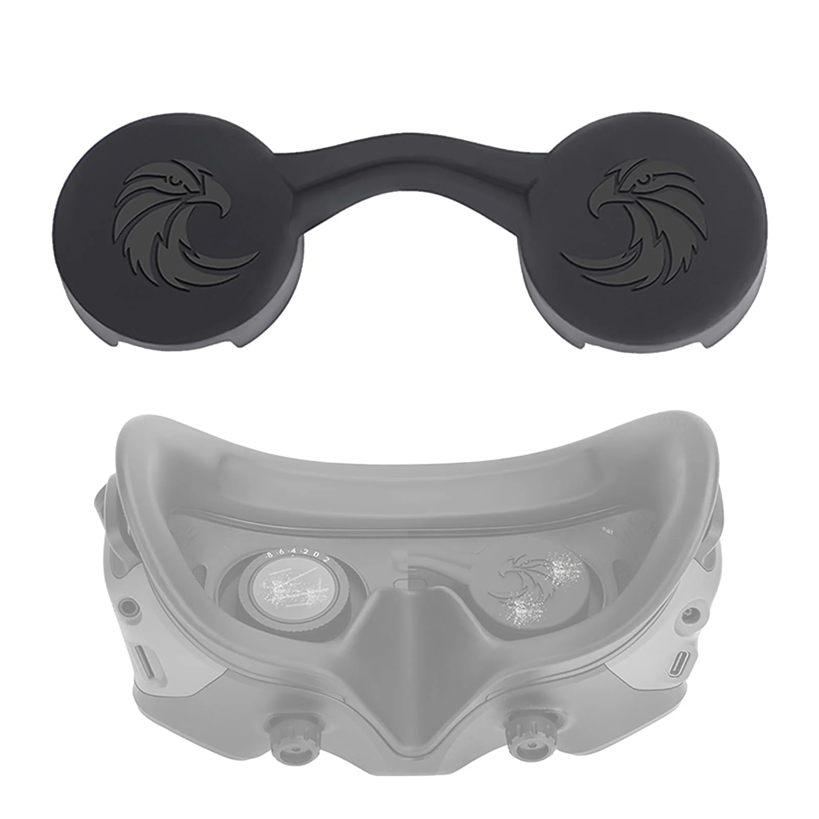 Lens Protective Cover Cap for DJI Goggles 3 Silicone Protector Cover Case Dust Cover Compatible for DJI Avata 2 Goggles 2/3 Accessories