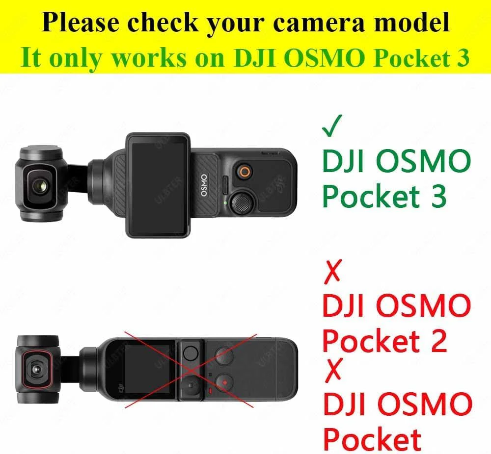 Lens Screen Protector for DJI Osmo Pocket 3 [2+2Pack] Tempered Glass Cover 0.3mm 9H Hardness Anti-Scrach Anti-Bubble - Image 3