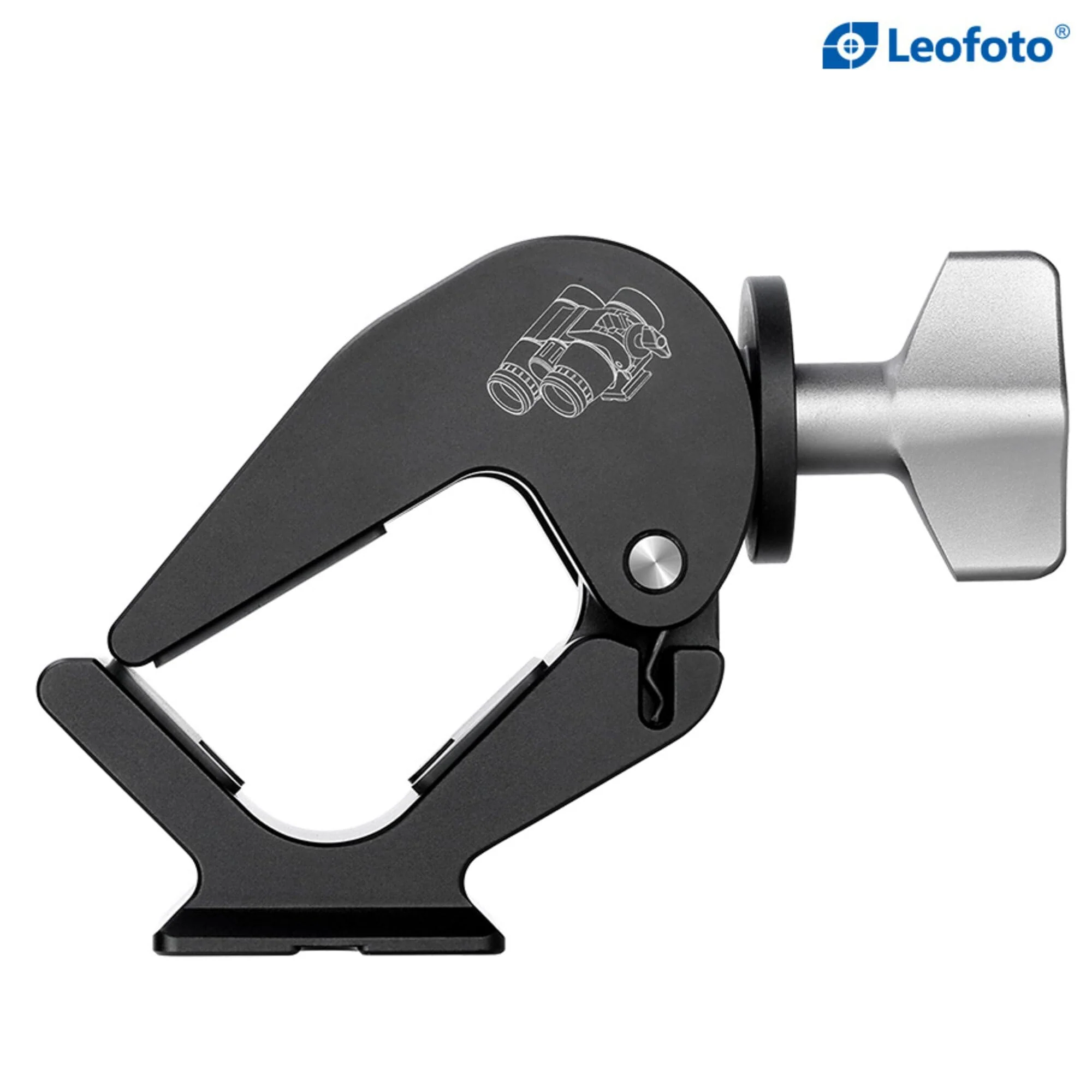 Leofoto BC-02 Binocular Adapter, for Diameter 28-60mm Binocular, 1/4" and 3/8" Mounting Thread, Arca Compatible - Image 6