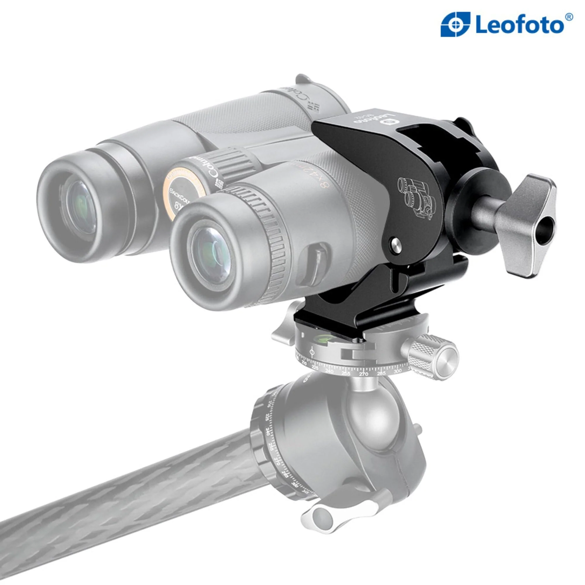 Leofoto BC-02 Binocular Adapter, for Diameter 28-60mm Binocular, 1/4" and 3/8" Mounting Thread, Arca Compatible - Image 9