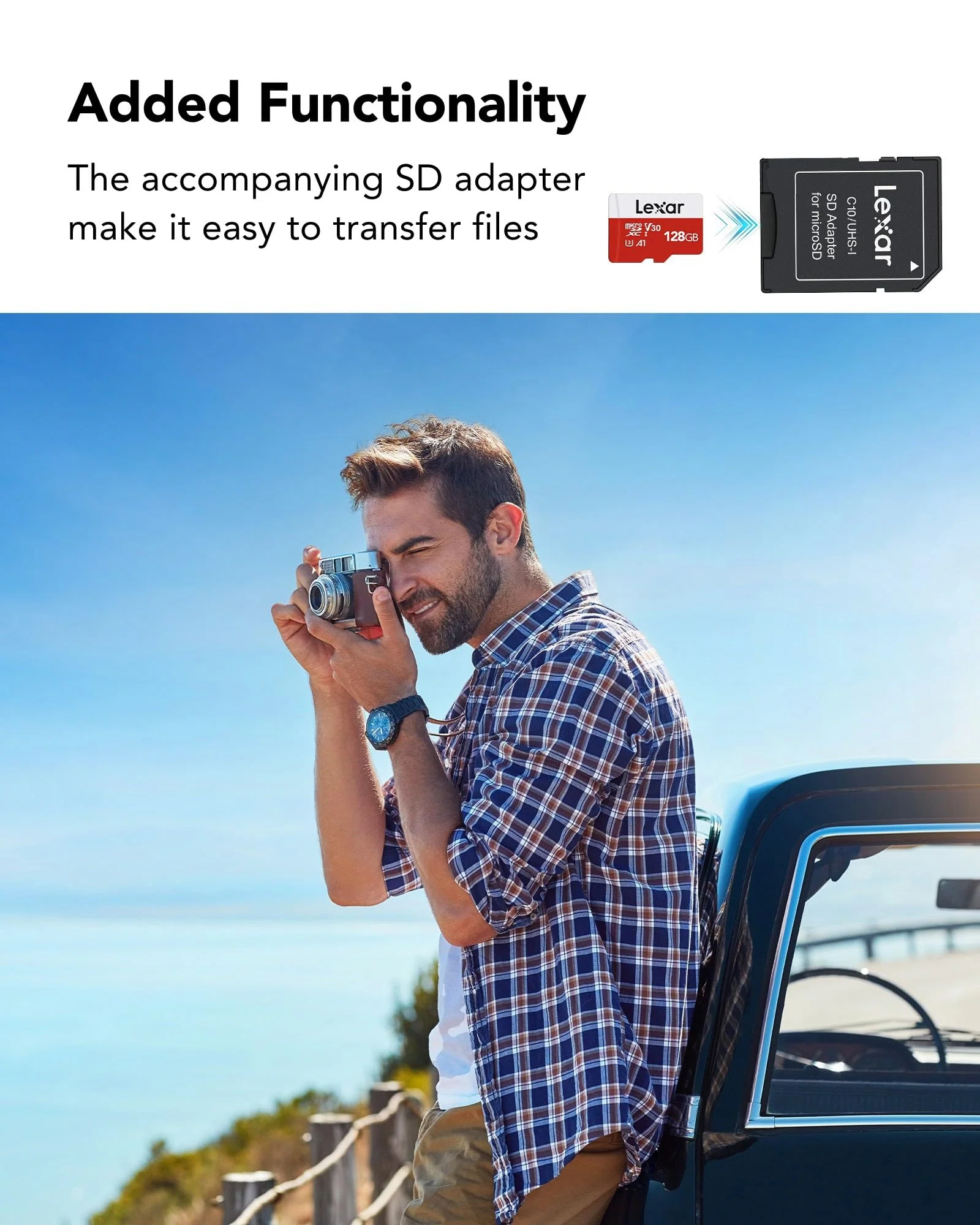 Lexar E-Series 128GB Micro SD Card 5 Pack, microSDXC UHS-I Flash Memory Card with Adapter, 100MB/s, C10, U3, A1, V30, Full HD, 4K UHD, High Speed TF Card 128GB x5 - Image 6