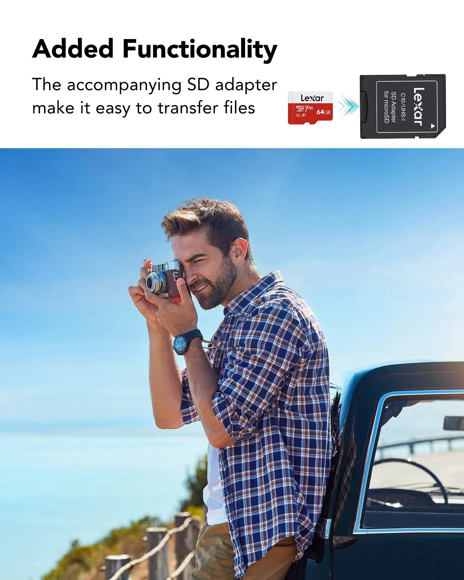 Lexar E-Series 64GB Micro SD Card 3 Pack, microSDXC UHS-I Flash Memory Card with Adapter, 100MB/s, C10, U3, A1, V30, Full HD, 4K UHD, High Speed TF Card 64GB x3 - Image 7