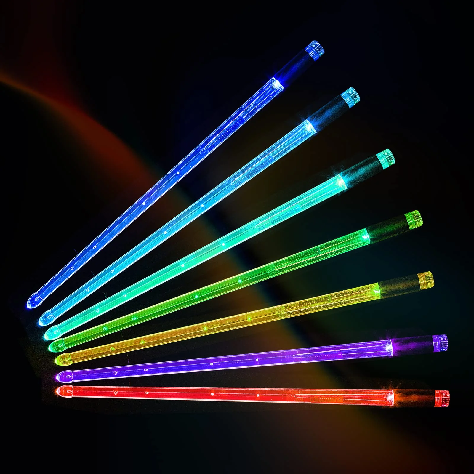 Light Up Drum Sticks,15 Color Changing Drum sticks Cool Kids Drum Sticks Personalized Electronic 5A DrumSticks(One Pair) Light Up Drum Sticks