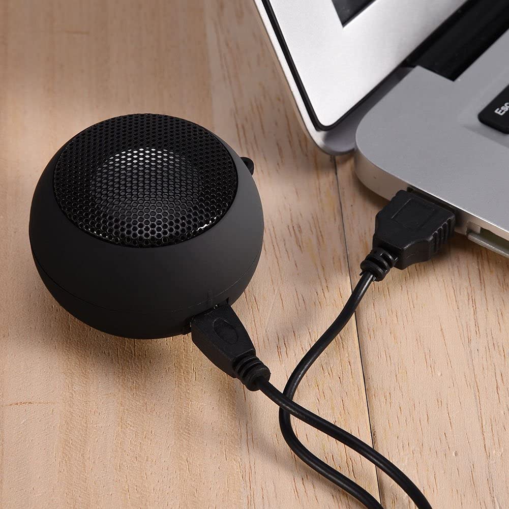 Lightweight Mini Portable Travel 3.5mm Speaker Built-in Battery for Mobile Phone MP3 PC (Black) black - Image 2