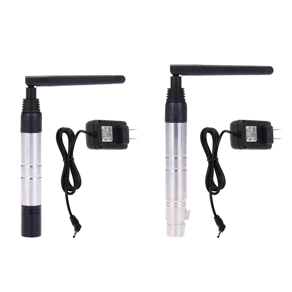 Lixada DMX512 DMX Dfi DJ 2.4G Wireless Transmitter & Receiver with Adapter Antenna Lighting Controller 23DBM High Power 1000M Ultra Long Distance for LED Stage PAR Effect Lamp