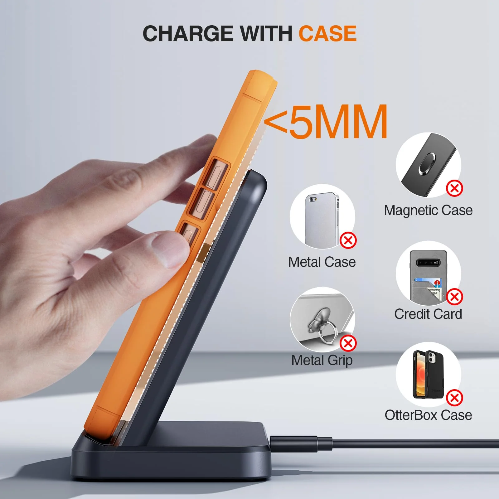 LK Samsung Wireless Charger 3 in 1 Samsung Charging Station Galaxy Watch Charger Compatible for Samsung S24 Ultra Plus S23 S22 S21 Z Fold Flip 6/5/4/3, Galaxy Watch 7/6/5 Pro/4/3(Black) Black - Image 4