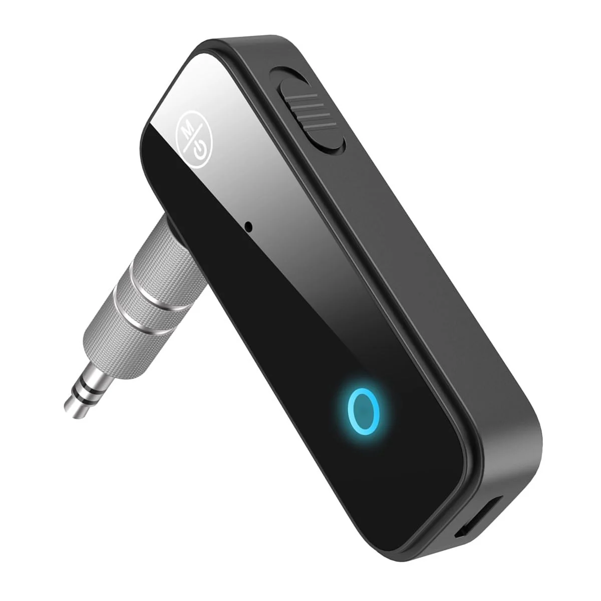 LOFICOPER Bluetooth Aux Adapter for Car, Bluetooth Receiver for Car, 2 in 1 Wireless Bluetooth Transmitter Receiver with 3.5mm Aux Port, for Car, TV, Headphones, Speakers Black