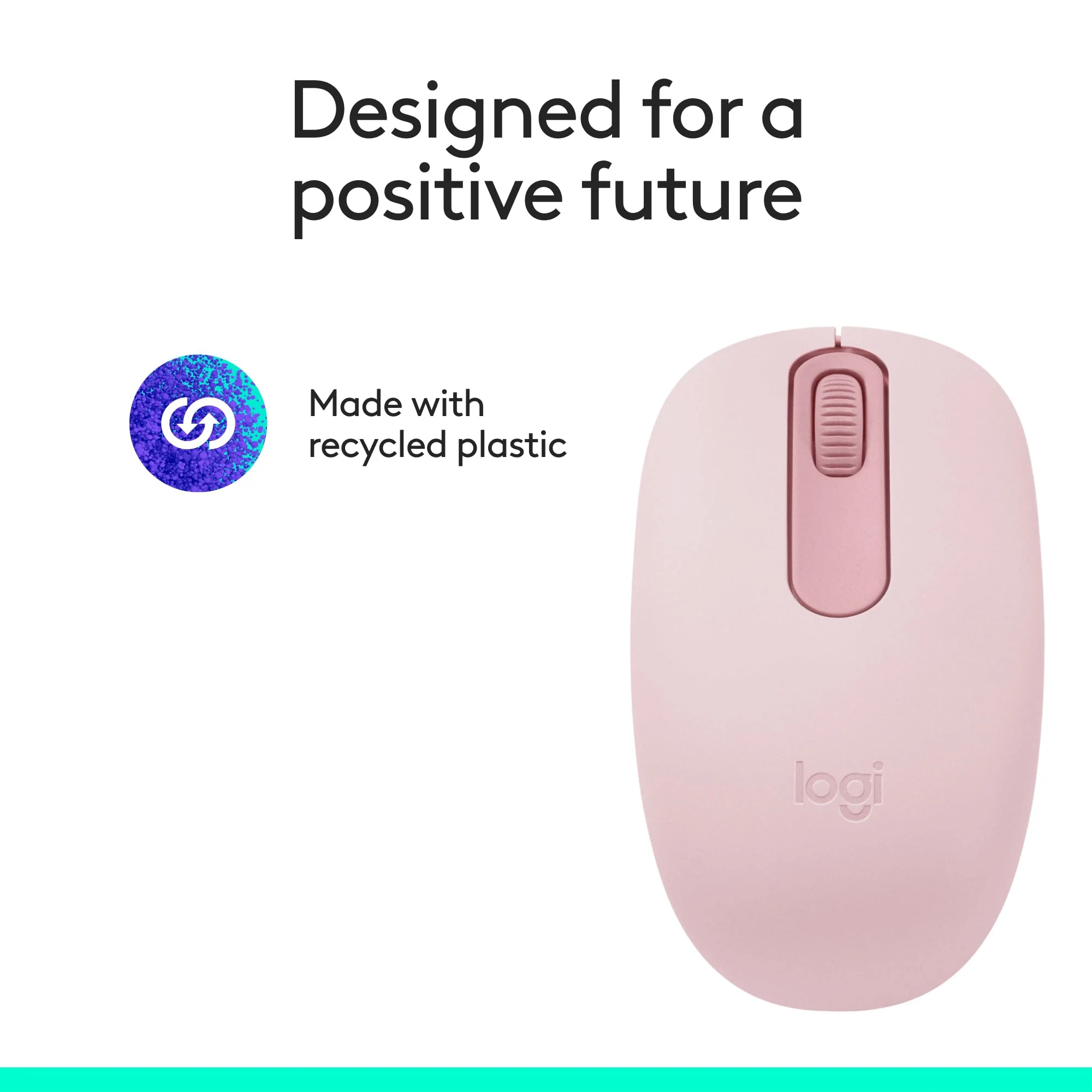Logitech M196 Bluetooth Wireless Mouse, Compact and Portable Mouse for Laptops, Tablets and More, 12-Month Battery, Smooth Tracking, Compatible with PC and Mac, Windows and macOS - Rose - Image 10