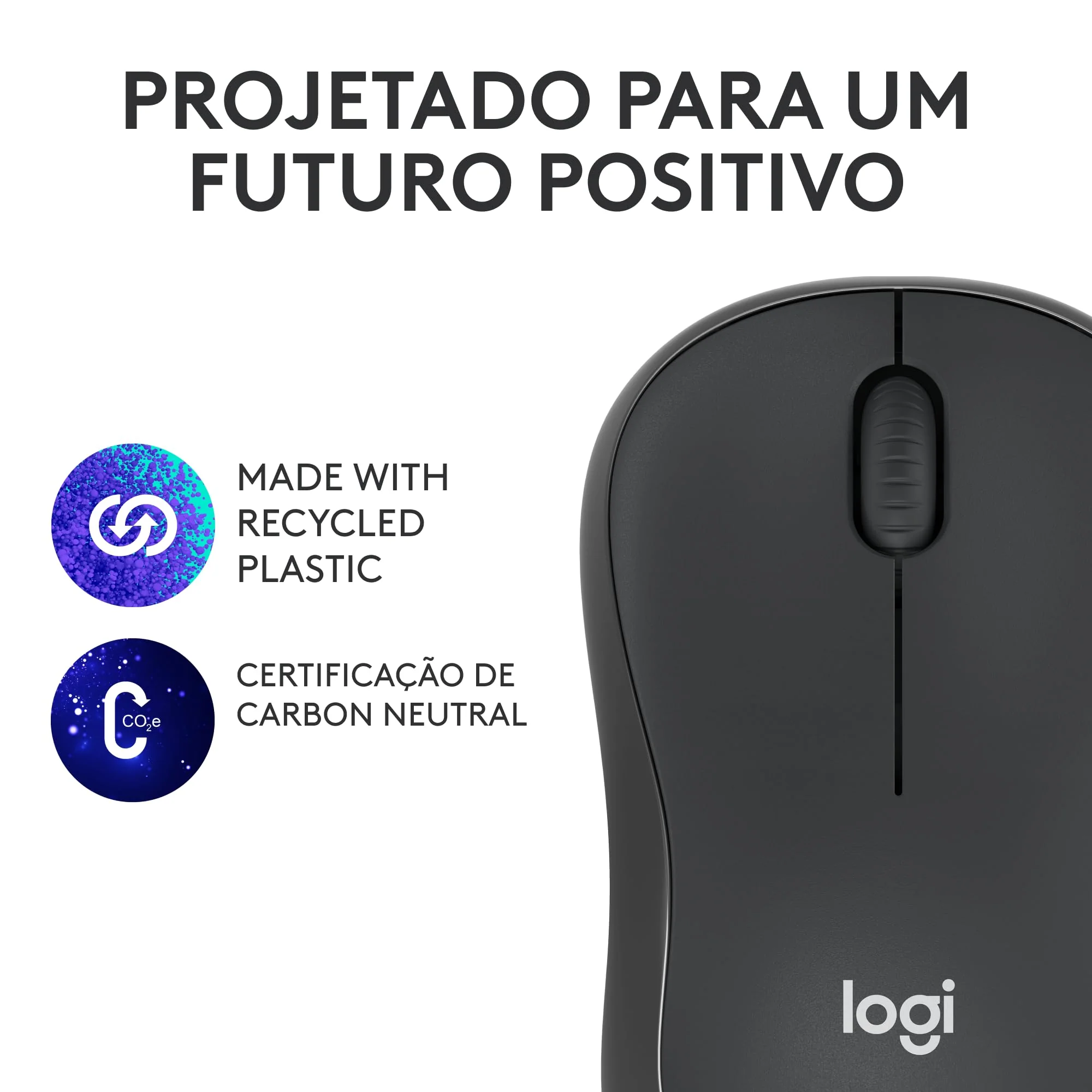 Logitech M240 Silent Bluetooth Mouse, Wireless, Compact, Portable, Smooth Tracking, 18-Month Battery, for Windows, macOS, ChromeOS, Compatible with PC, Mac, Laptop, Tablets - Graphite - Image 8