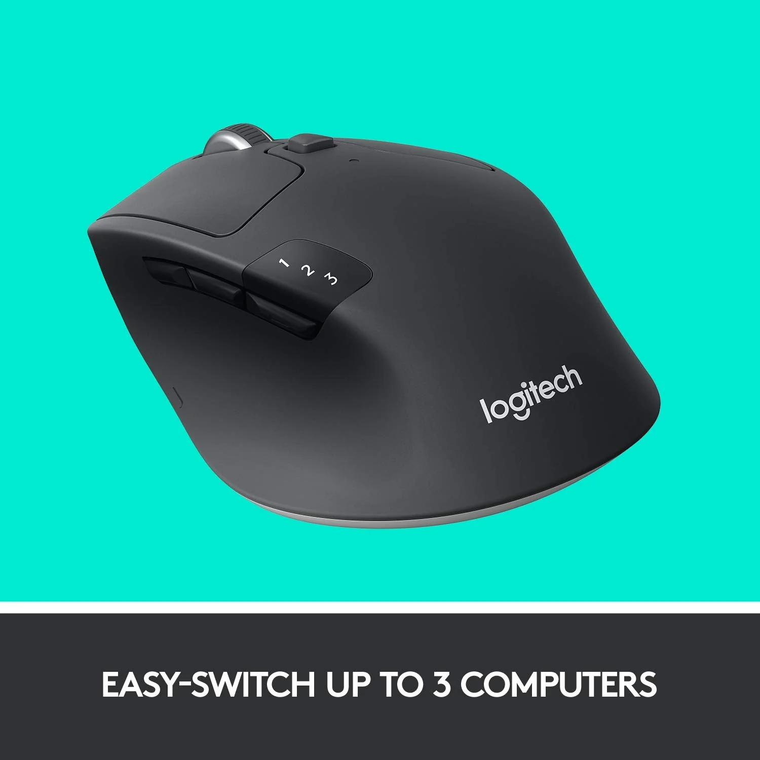Logitech M720 Wireless Triathlon Mouse with Bluetooth for PC with Hyper-Fast Scrolling and USB Unifying Receiver for Computer and Laptop - Black M720 Triathalon Multi-Device Wireless Mouse - Image 8