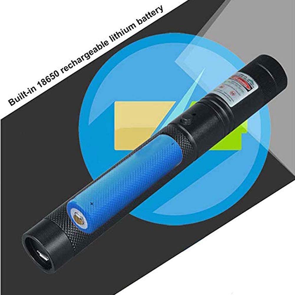 Long Range Green Pointer Beam with USB Charging, Presentation Remotes for Indoor Meetings, Presentation, Flashlight for Camping Hiking Outdoor - Image 3
