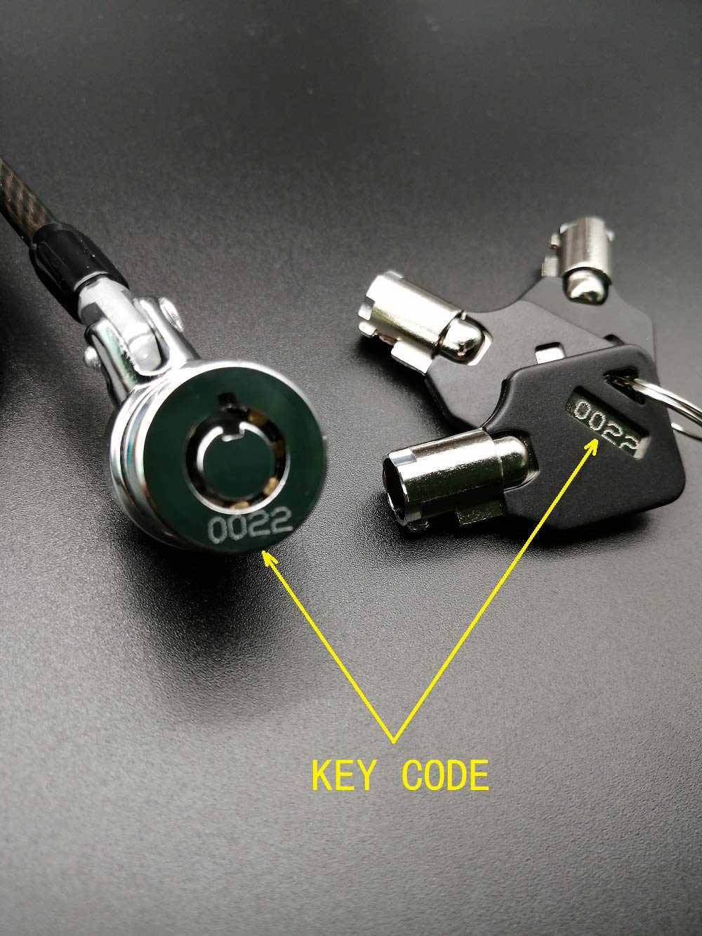 Loradar Laptop Cable Lock Hardware Security Cable Lock Anti Theft 3 Keys 6.7Ft Compatible for Laptops, iMac,Out Door TV Mac Mini& Other Devices Longer Cable & Stronger Lock Head (Keyed Different) - Image 7