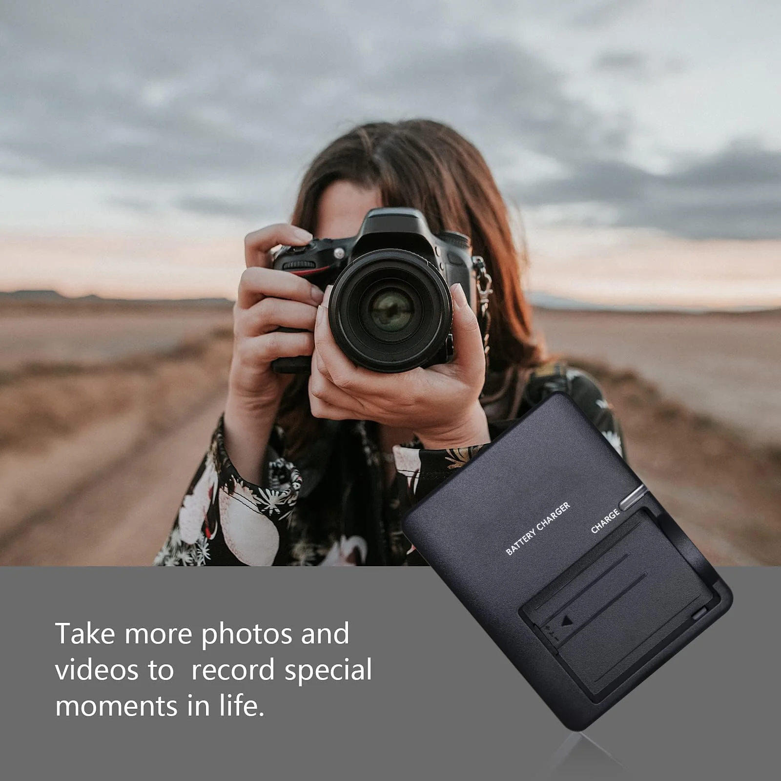 LP-E5 Quick Charger for Canon Battery: LCE5 LC-E5C LC-E5E EOS Compatible Rebel XS XSi T1i EOS 450D 500D 1000D DSLR Kiss X2 Kiss X3 Kiss F Digital SLR Camera(black) - Image 7