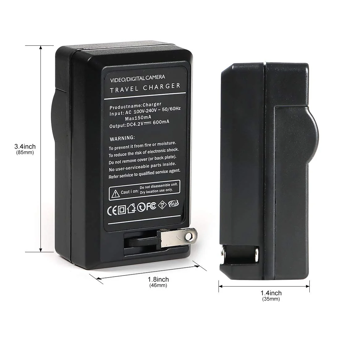 LP-E8 Battery Charger for Canon LC-E8, LC-E8C, LC-E8E, Canon EOS Rebel T2i, T3i, T4i, T5i, 550D, 600D, 650D, 700D, Kiss X4, X5, X6i, X7i Cameras & More (Not for T2 T3 T4 T5) - Image 5