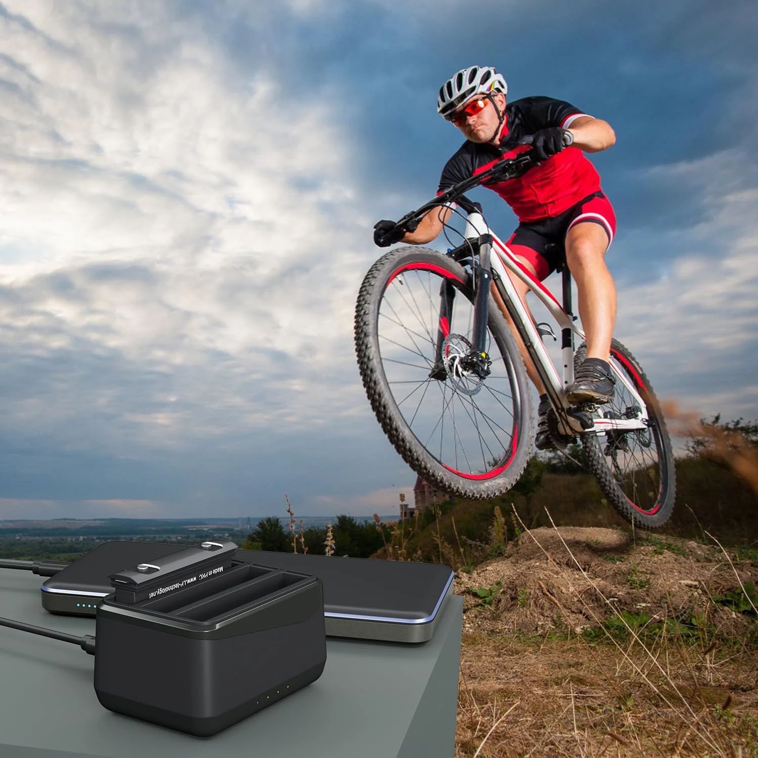 LP Insta 360 X4 Battery Charger Compatible with Insta360 X4 Battery Charger with USB Type-C Cable, 3-Slot Battery Charging Station with SD Card Storage Slot - Image 7