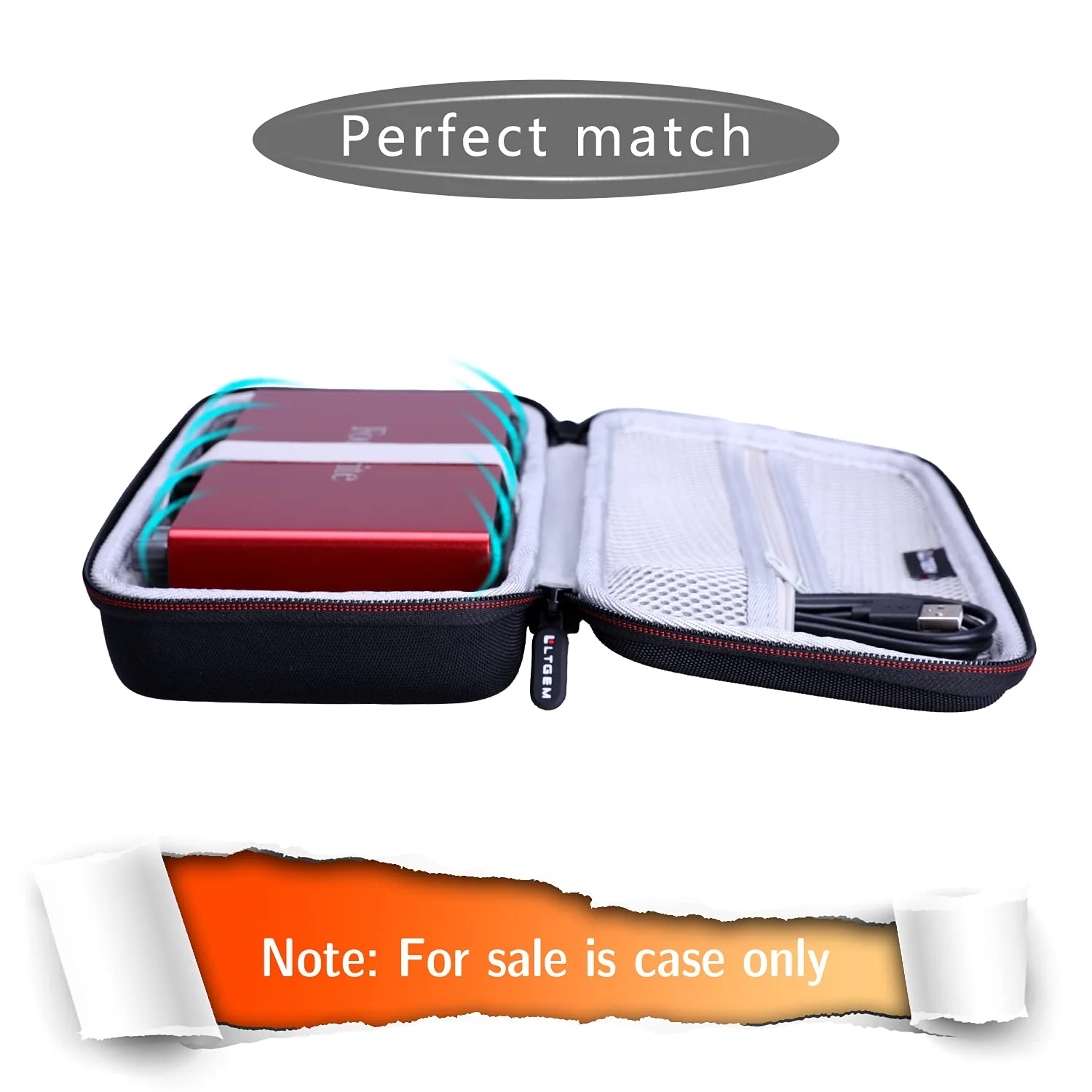 LTGEM EVA Hard Case for Focusrite Scarlett Solo / 2i2 (3rd or 4rd Gen) / 4i4 3rd Gen USB Audio Interface or MAONO USB Audio interface - Travel Protective Carrying Storage Bag 9.6*5.8*2.6in - Image 2