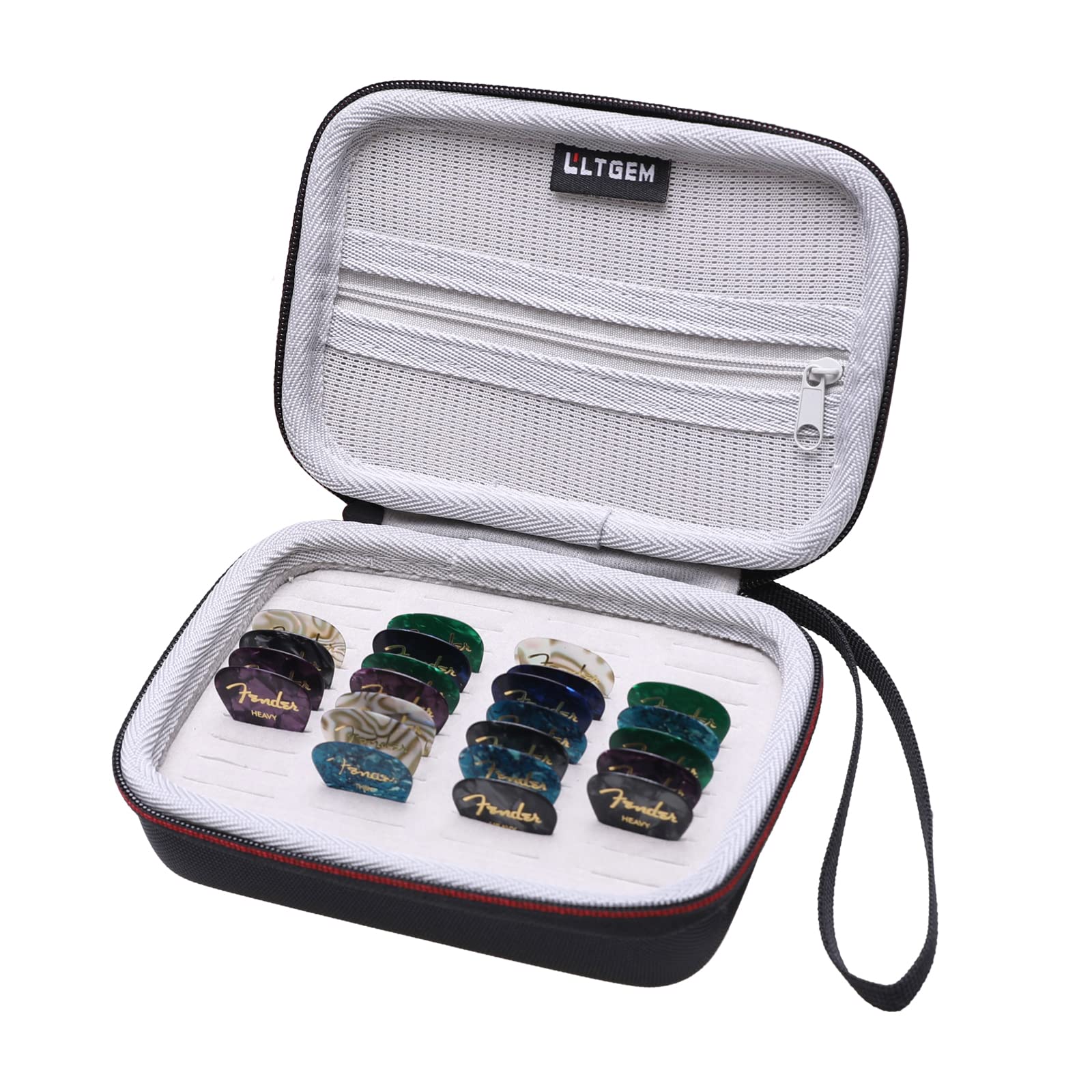 LTGEM EVA Hard Case for Guitar Pick Holder, Waterproof & Shock-absorbent Design - Travel Protective Carrying Storage Bag