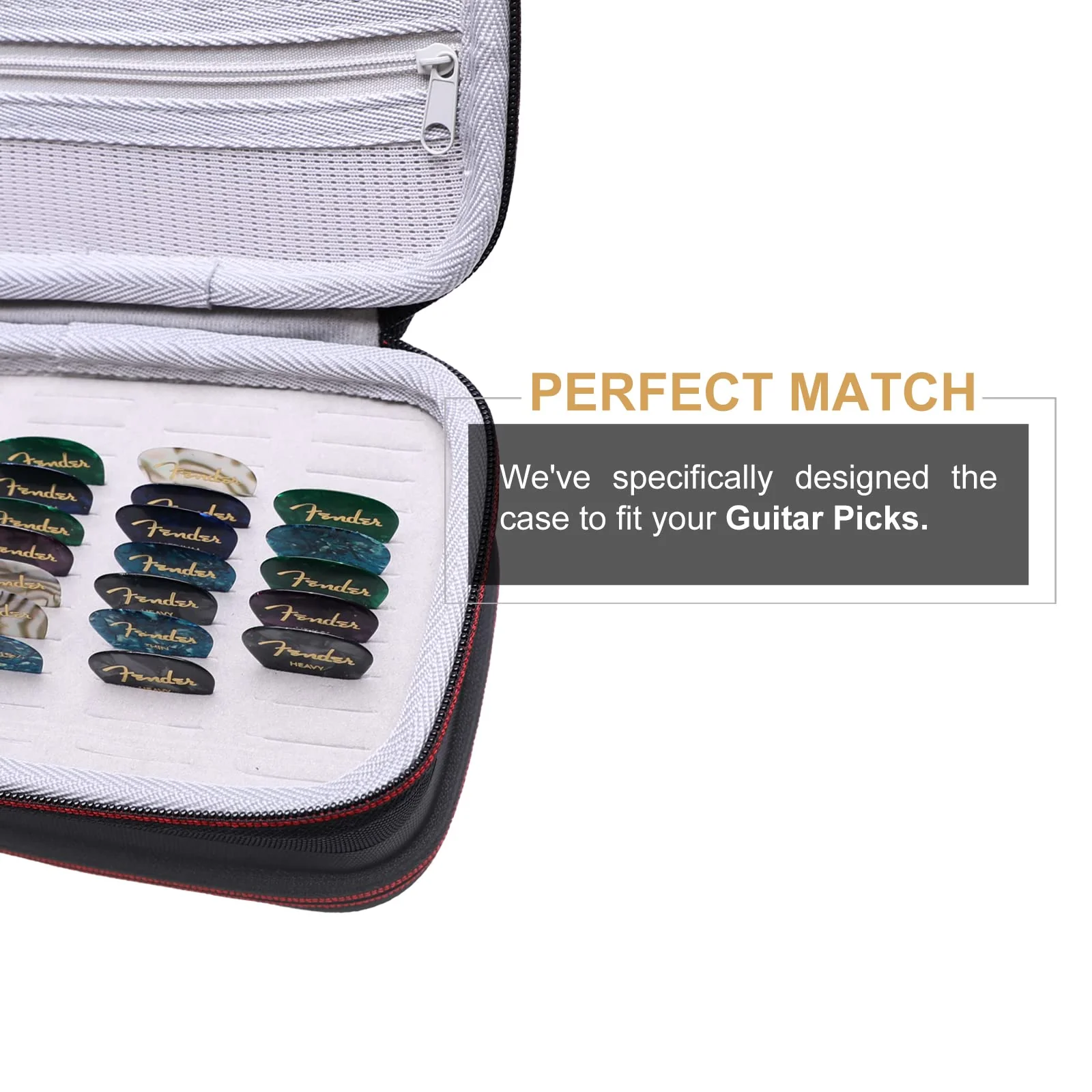 LTGEM EVA Hard Case for Guitar Pick Holder, Waterproof & Shock-absorbent Design - Travel Protective Carrying Storage Bag - Image 4