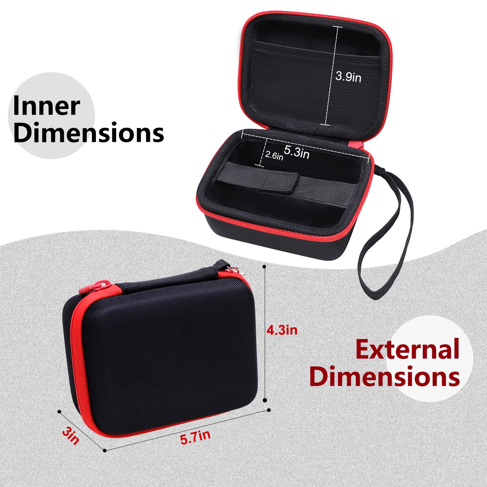 LTGEM EVA Hard Case for Zoom F3 Professional Field Recorder - Travel Protective Carrying Storage Bag - Image 4
