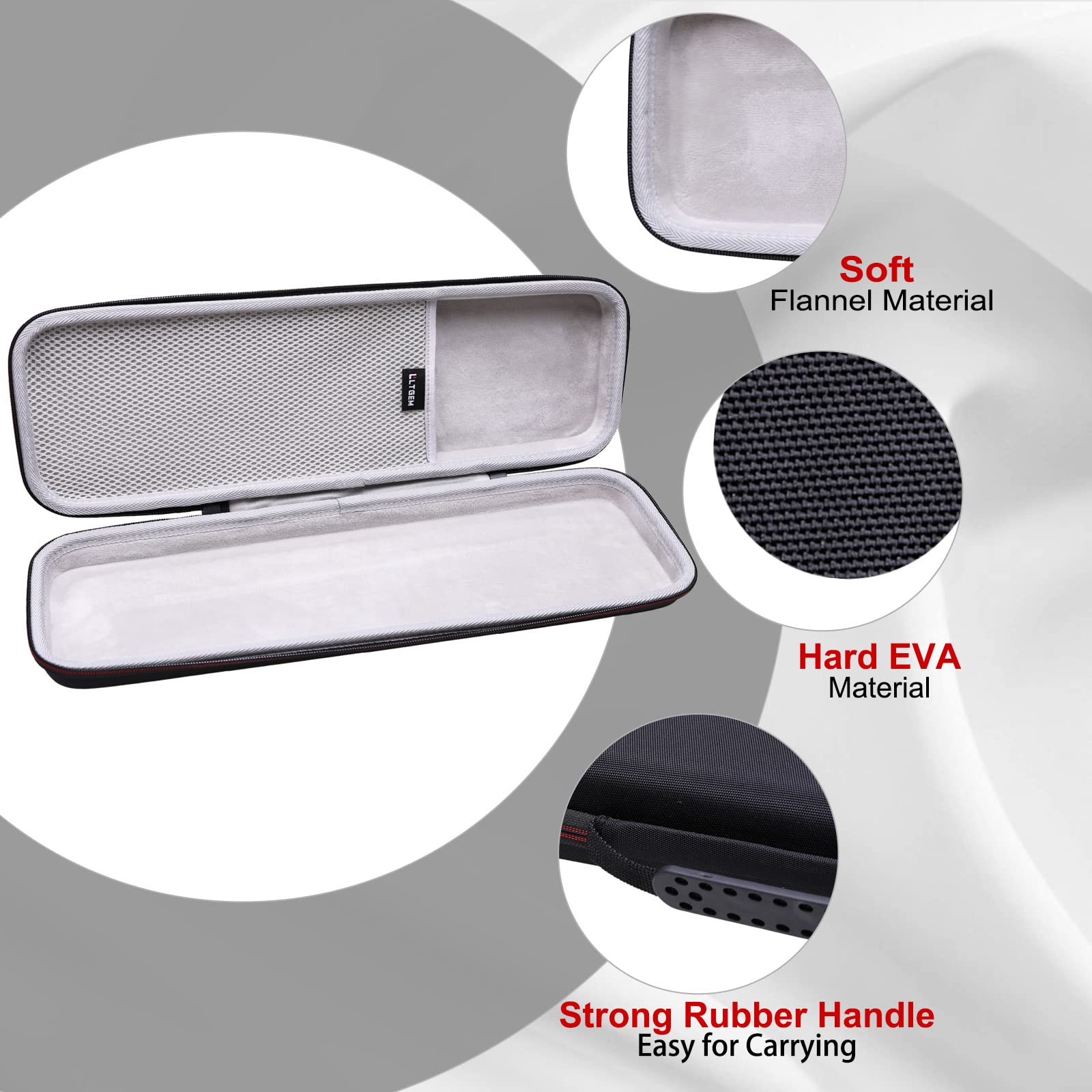 LTGEM Hard Case for Donner N-32 / M-Audio/KEYSTATION MK3 MINI 32-Key USB MIDI Keyboard Controller - Travel Carrying Storage Bag (Case Only) - Image 4