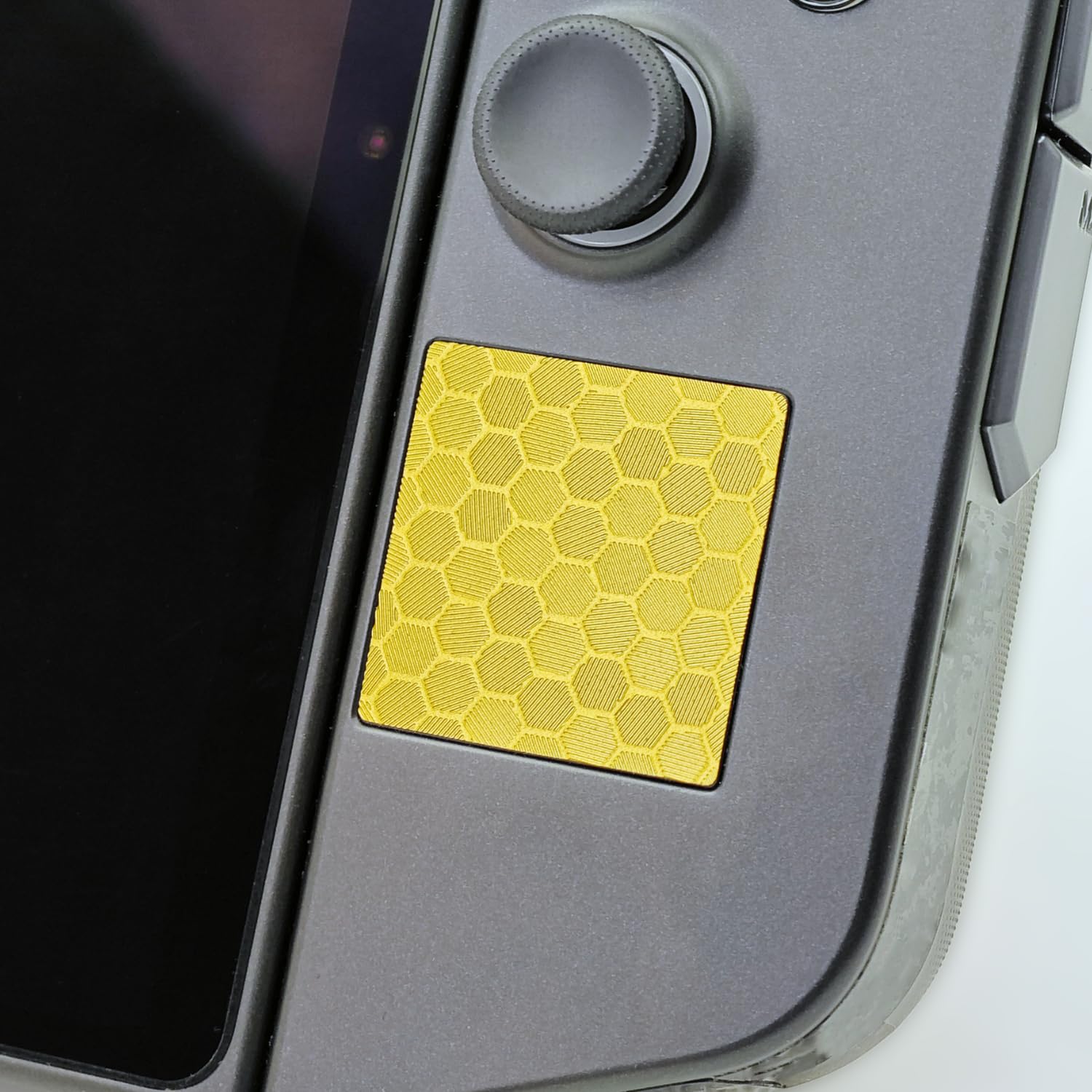 Luck&Link Touchpad Protector for Legion Go, Touch Pads Protective Skin Texture Sticker for Legion Go Touch Trackpads, High end Textured Skin (Honeycomb - Gold) Honeycomb - Gold - Image 2