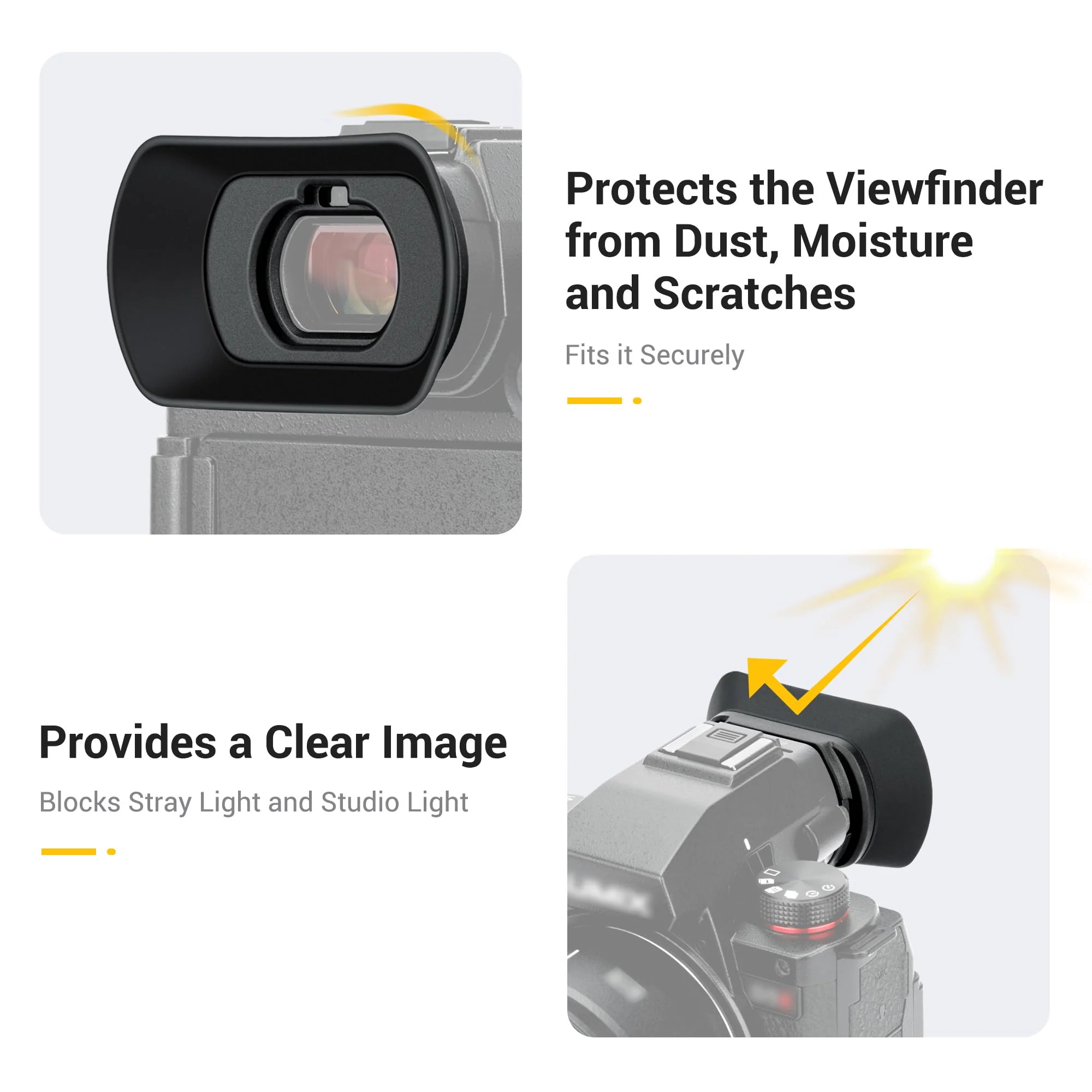 LUMIX S5II S5IIX Eyecup Eyepiece，Soft Silicon Extended Camera Eye Cup Viewfinder Special Designed for Panasonic LUMIX S5II S5IIX S5 II S5 IIX S5M2 S5M2X Mirrorless Camera（Upgrade Version） - Image 5