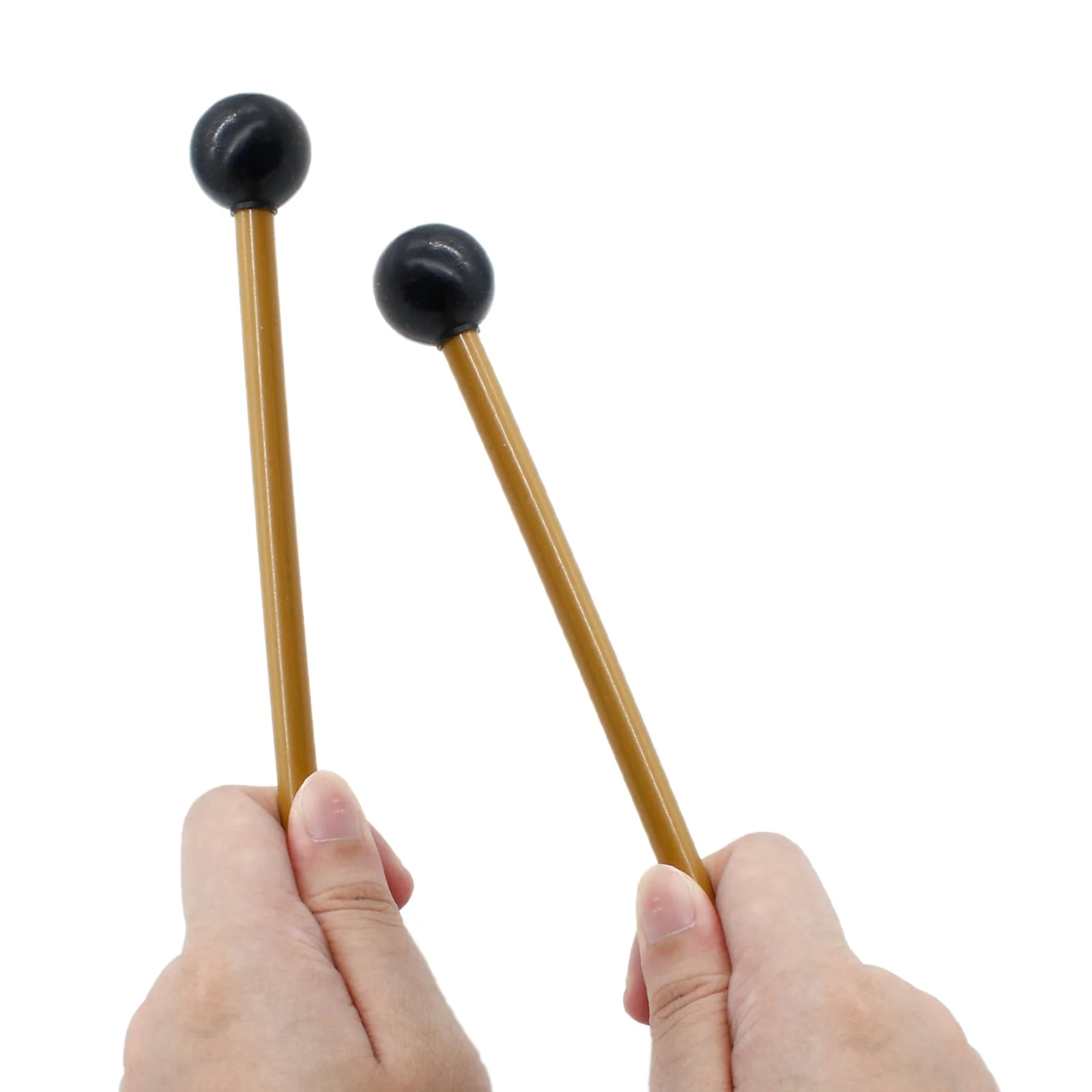Luomorgo 2 Pcs Glockenspiel Mallets, Xylophone Mallets Rubber Bell Mallets Percussion with Wood Handle, 8 Inch Drumsticks for Bell Stick, Tongue Drum Mallets - Image 5