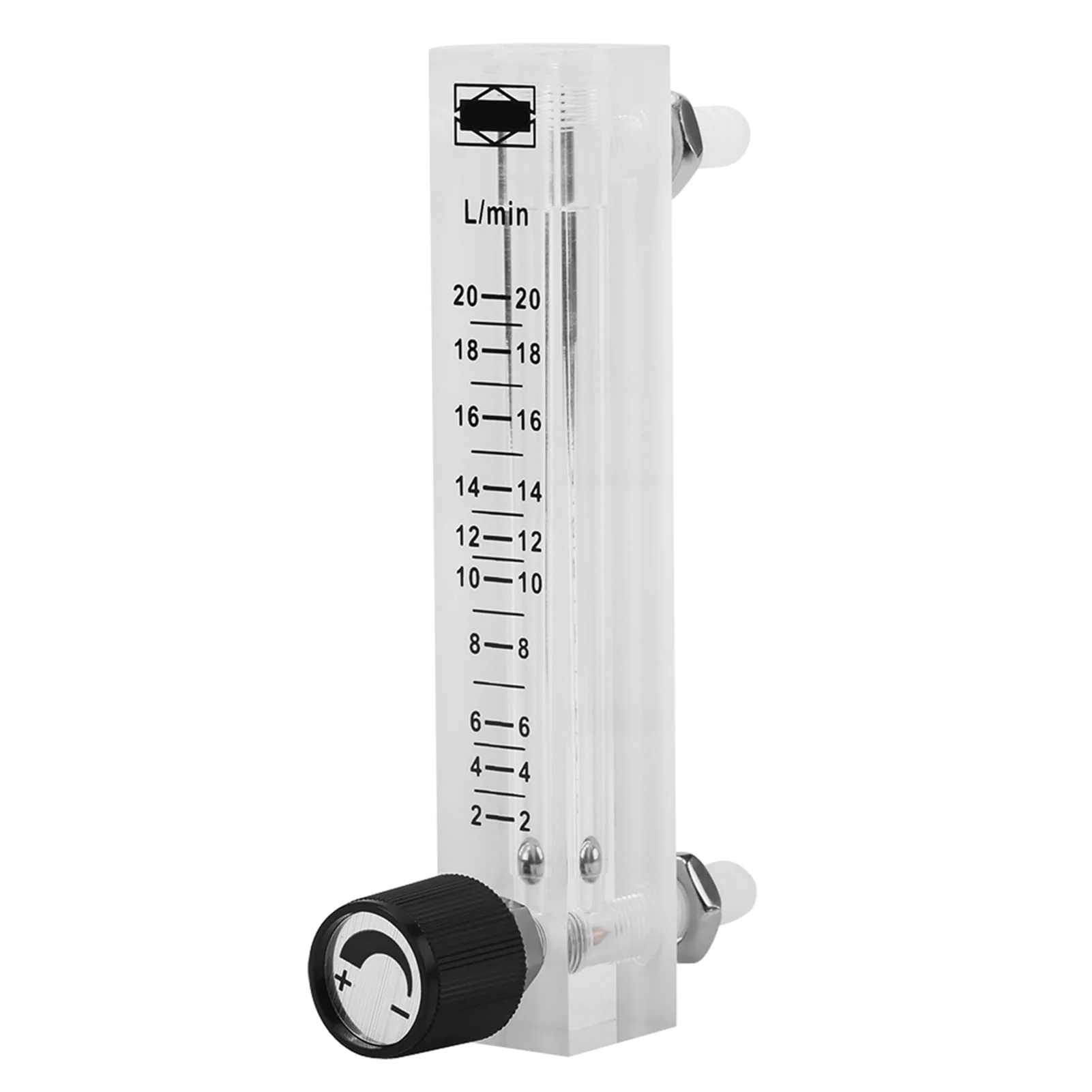 LZQ 7 Flow Meter, Gas Flow Meter, 2-20LPM, Flow Meter, Gas Regulator with Control Valve for Oxygen/Air Gas