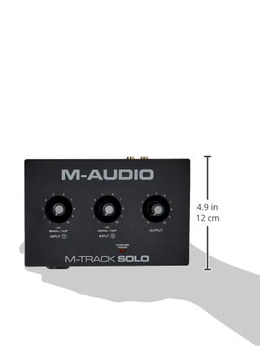 M-Audio M-Track Solo – USB Audio Interface for Recording, Streaming and Podcasting with XLR, Line and DI Inputs, Plus a Software Suite Included with 1 Mic Input Interface only - Image 8