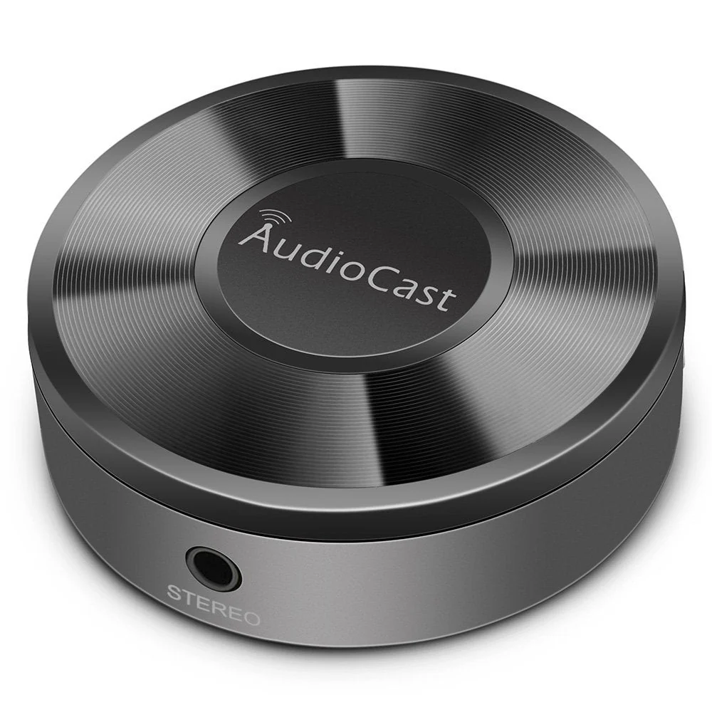 M5 AudioCast WiFi Wireles Audio Adapter Airplay DLNA Spotify iHeartRadio Supporting Stream Audio to Speaker Systems Over 2.4G Wi-Fi Network Multi Room Supported