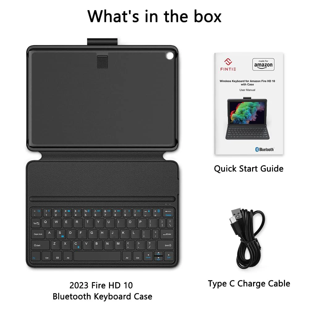 Made for Amazon Bluetooth Keyboard Case for Amazon Fire HD 10, (13th Gen, 2023 release) - Image 8