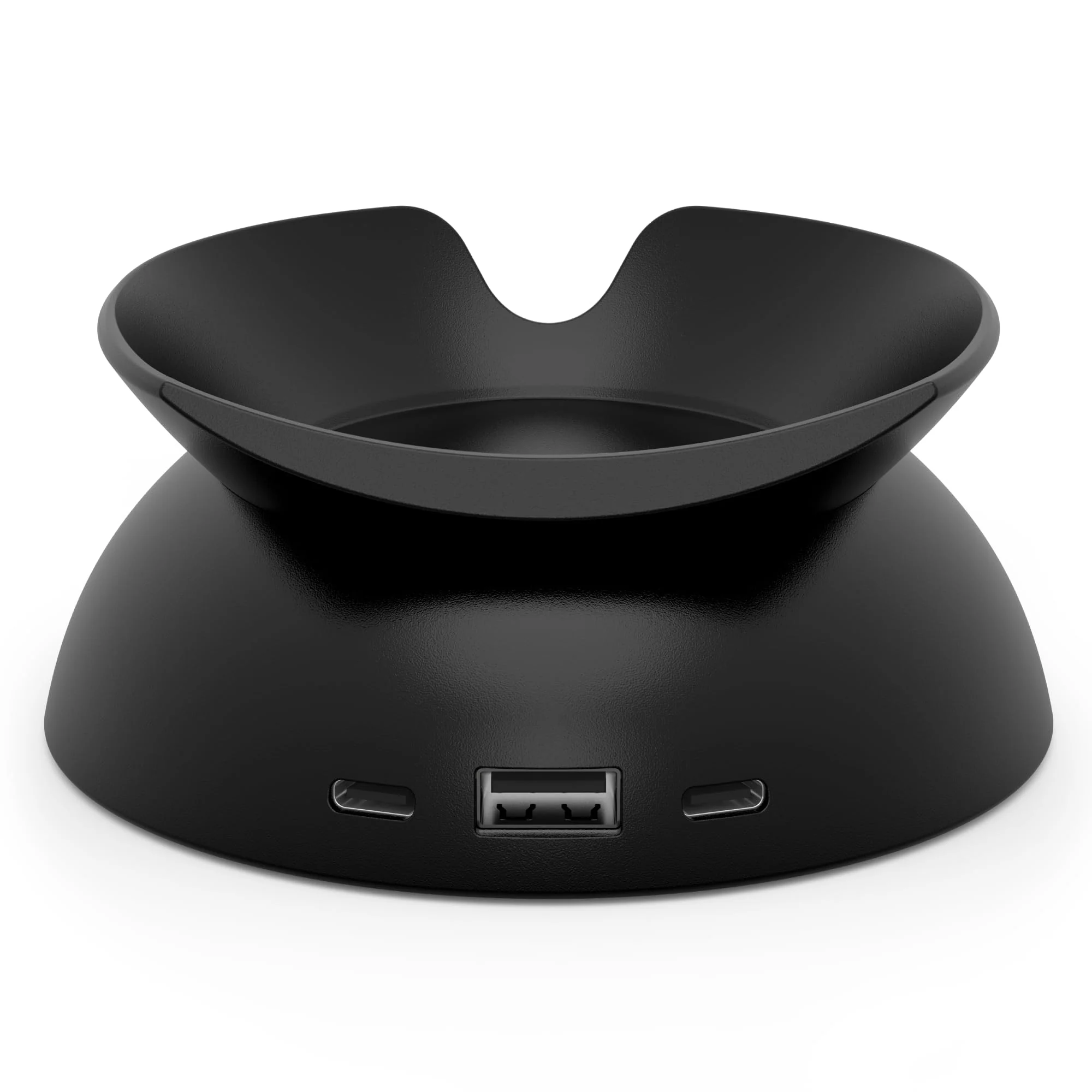 Made for Amazon Stand with USB-C and USB-A Charging Ports for Echo Spot (2024 Release) Black