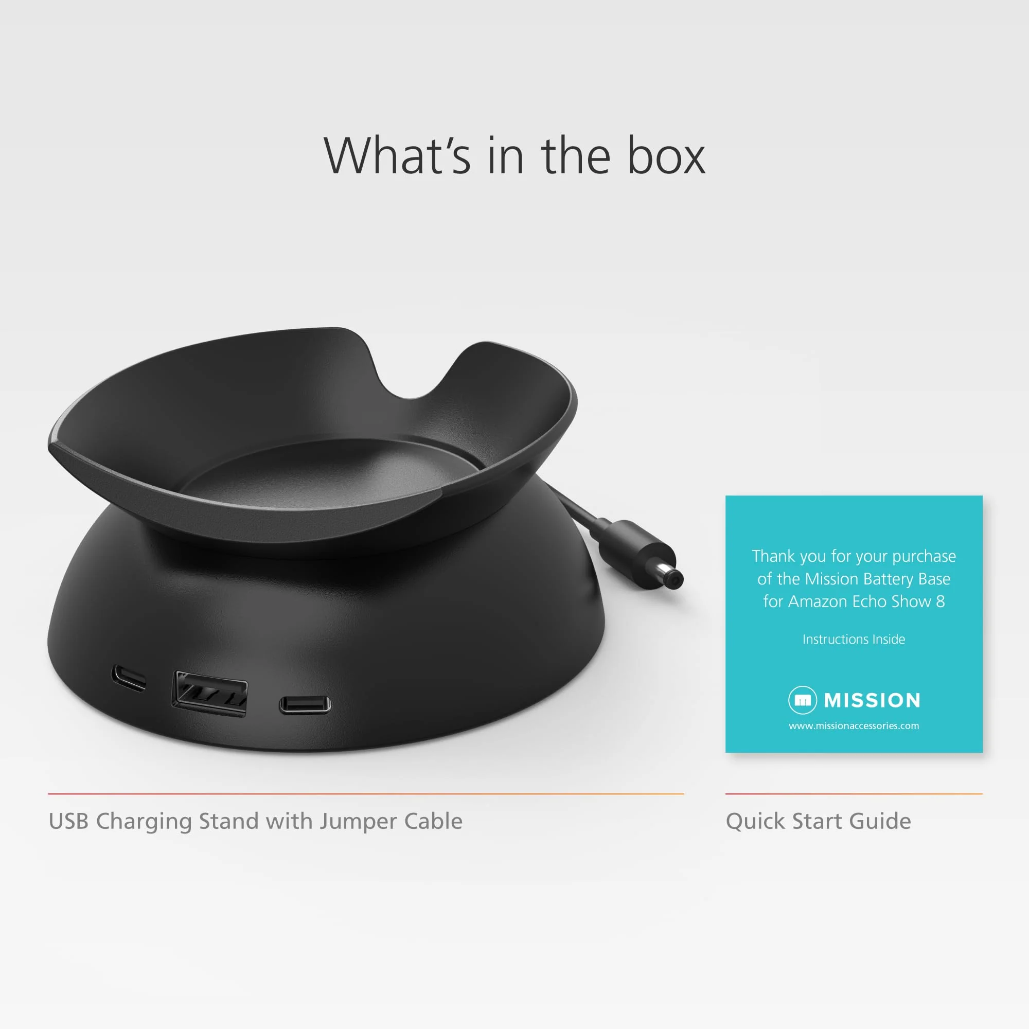 Made for Amazon Stand with USB-C and USB-A Charging Ports for Echo Spot (2024 Release) Black - Image 7