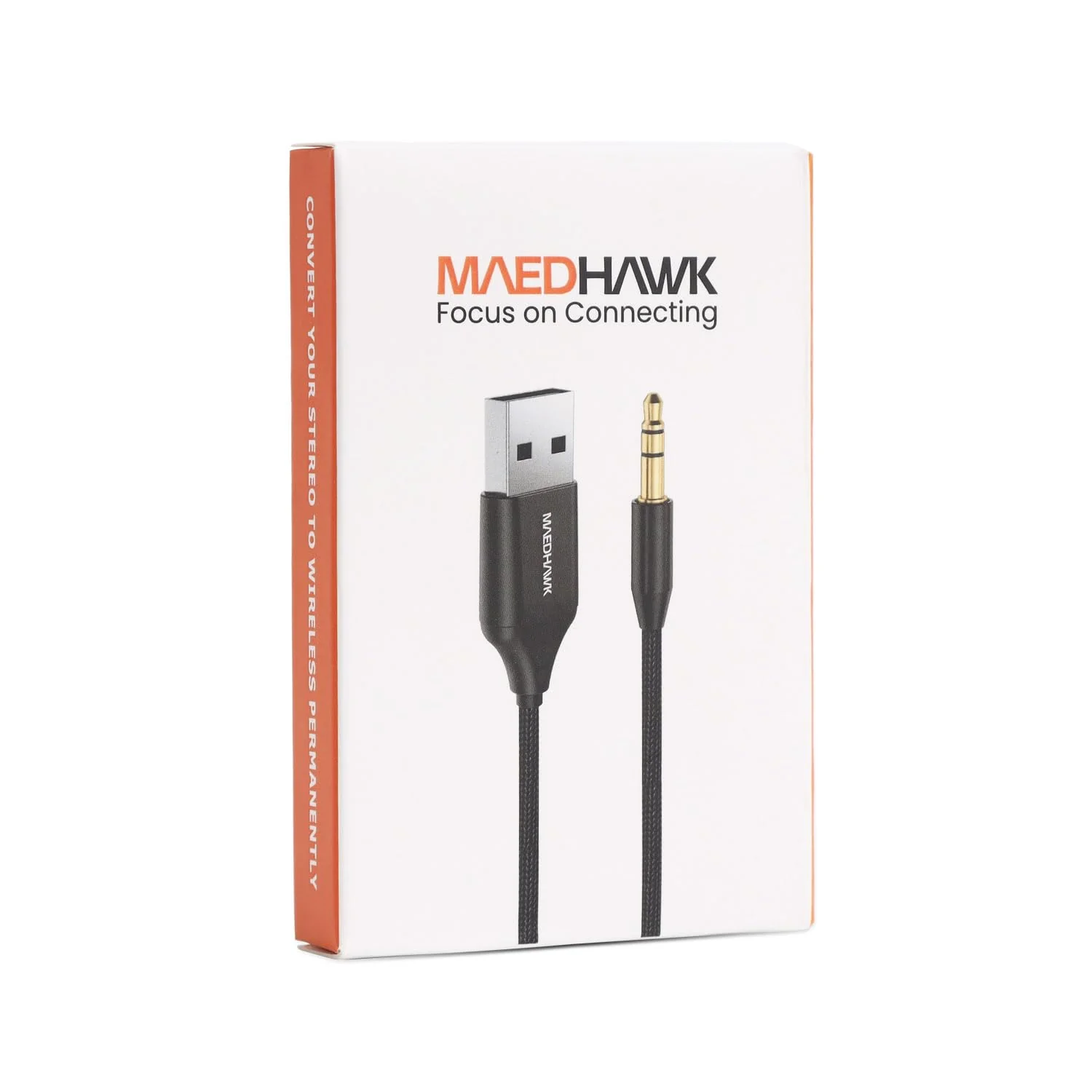 MaedHawk Aux to Bluetooth Receiver for Car, Bluetooth Aux Adapter with USB to 3.5mm Audio Jack kit BT5.3 for Car Stereo Home Speakers Music Streaming Hands-Free Calling, A2DP - Image 8