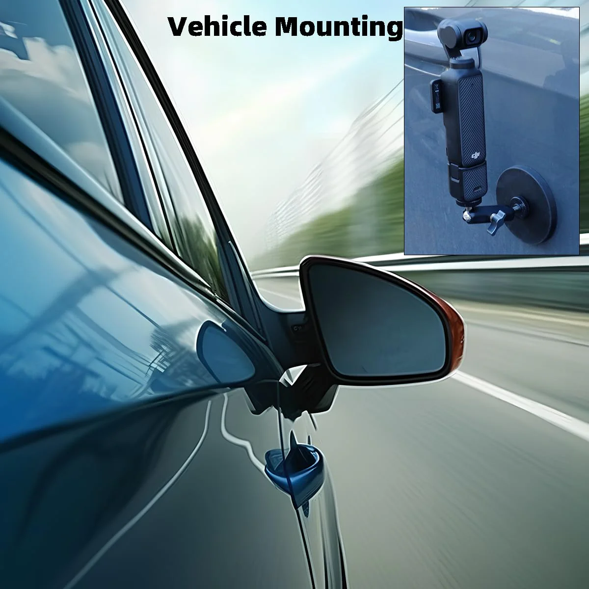 Magnetic Camera Mount with Magic Arm Compatible with DJI Osmo Pocket 3,Insta360 One X4 X3 X2 Go3, Heavy-Duty Magnet Base Stand with 1/4"-20 Thread for Gym, Car Mounting - Image 4