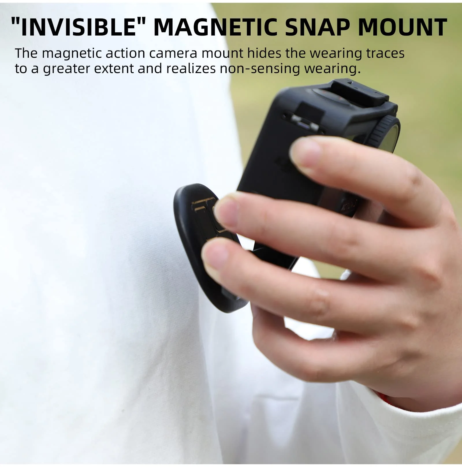 Magnetic POV/Vlog Neck Mount Holder with Lanyard Strap for GoPro 12 11 10 9 /Insta360 X3 Go3 Ace Pro/DJI Action 4 Osmo Pocket 3 Cameras - Image 4