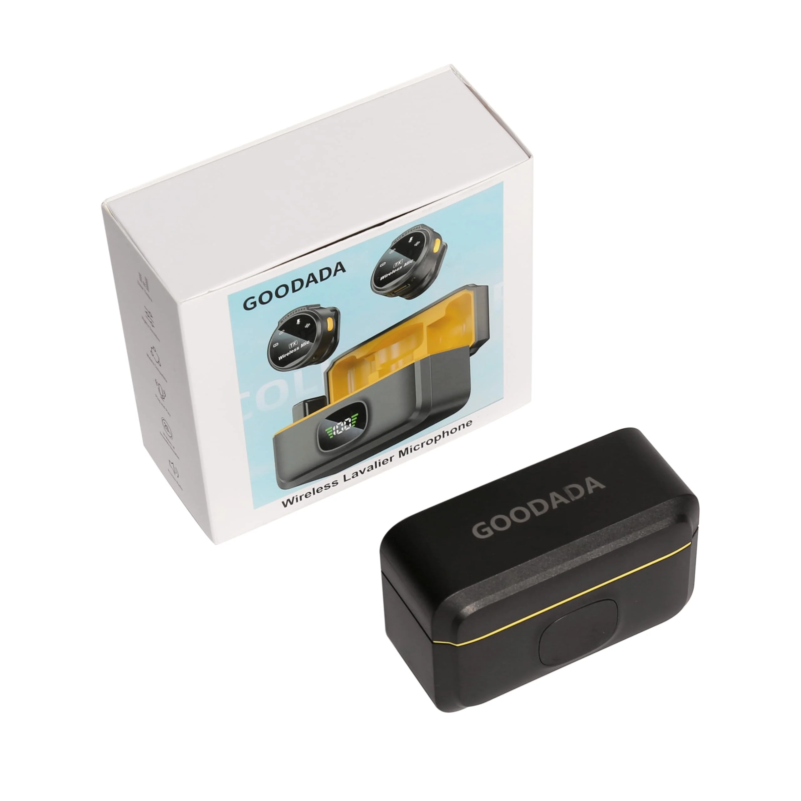 magnetic suction back clip wireless collar microphone mobile phone shooting live intelligent noise reduction (1 to 2 for Type-C) 1 to 2 for Type-C - Image 4