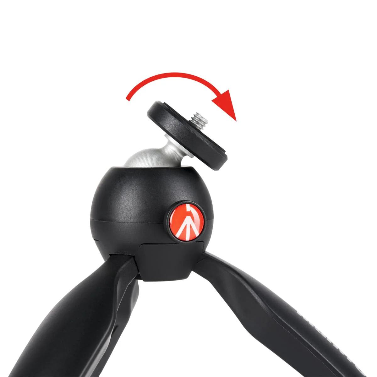 Manfrotto PIXI Mini Aluminum Table Top Tripod, Black - Image 2