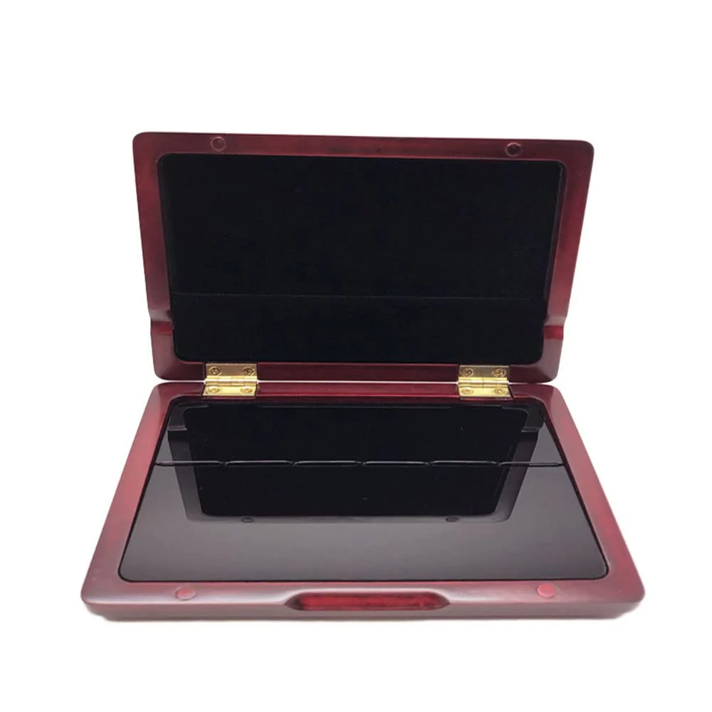 Maroon Color Reed Box Clarinet Reed Storage Case Reeds Holder for 6pcs Clarinet Reeds Woodwind Accessories