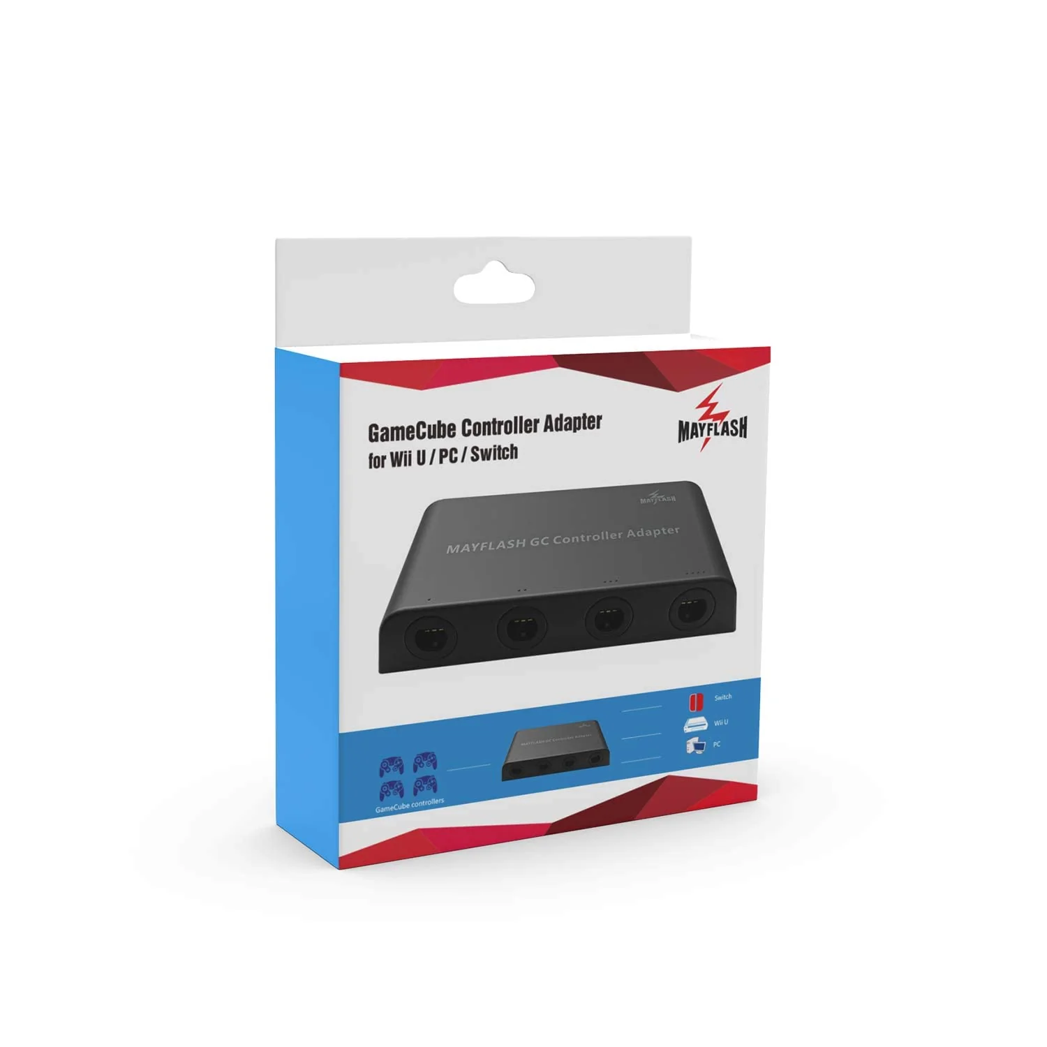 Mayflash GameCube Controller Adapter for Wii U, PC USB and Switch, 4 Port - Image 6