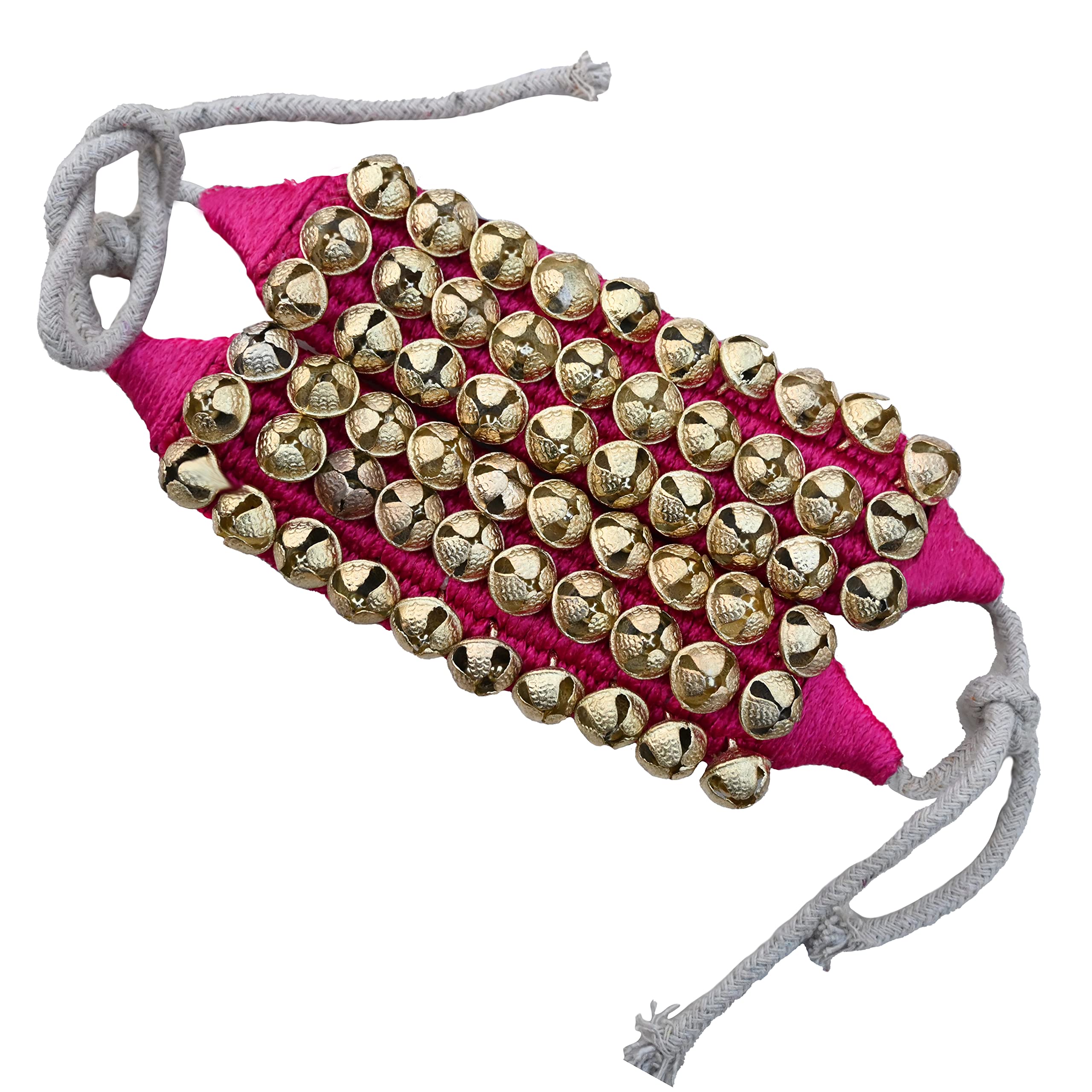 MBI Ankle bells Bharatnatyam Ghungroo and kathak dancing Anklet (Ghungroo) |Musical Instrument Dancing gear| Indian Classical Dancers Anklet (Purple Padded 3 Row with 60 Bells) Purple