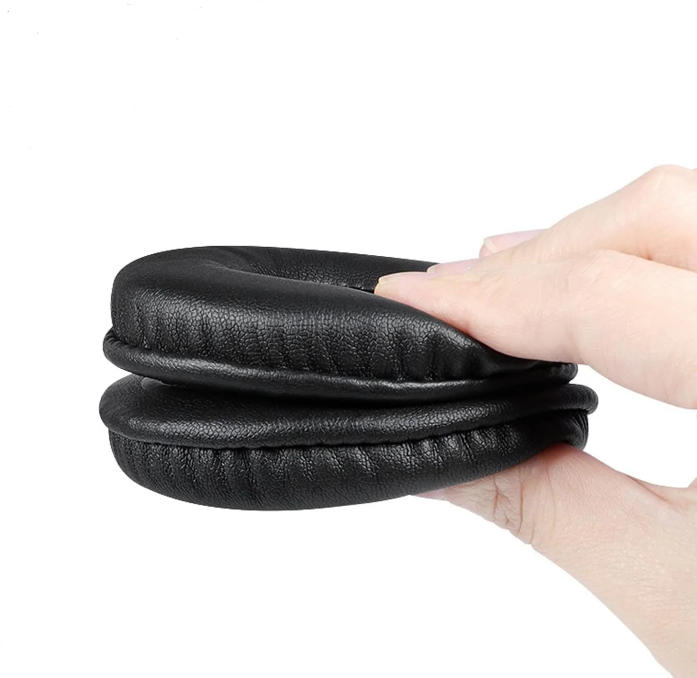 MDR-V700 Ear pad Replacement Ear pad Repair Accessories are Compatible with Sony MDR-V700DJ V700 DJ MDR-V500DJ V500 DJ/Pioneer HDJ1000 HDJ2000 HDJ1500 Headphones (Black/Leather) - Image 5