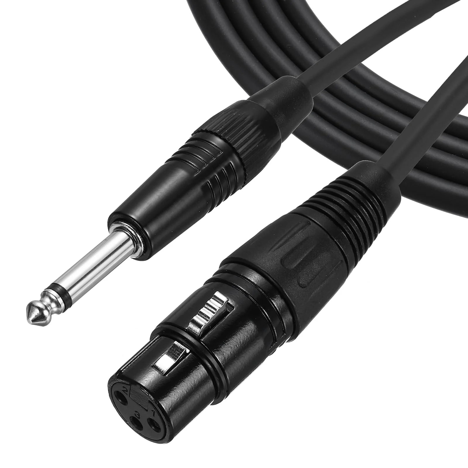 MECCANIXITY 16ft 6.35mm (1/4") TRS Female to XLR Male Interconnect Audio Microphone Cable XLR Female to Male Adapter Microphone Cable for Stage Studio Cable 16 ft