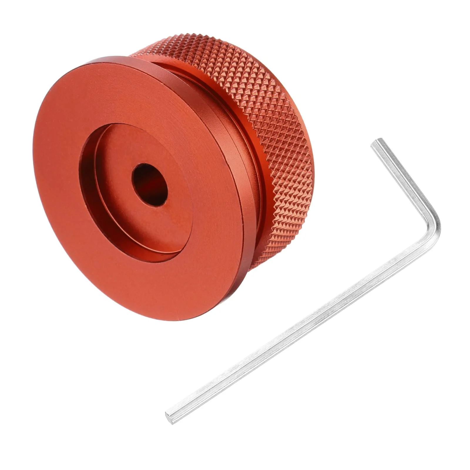 MECCANIXITY Aluminium Potentiometer Knobs 1/4"x1.5", Universal Top Hat Knobs Volume Tone Control Knob with Set Screw for Guitar Bass, Red