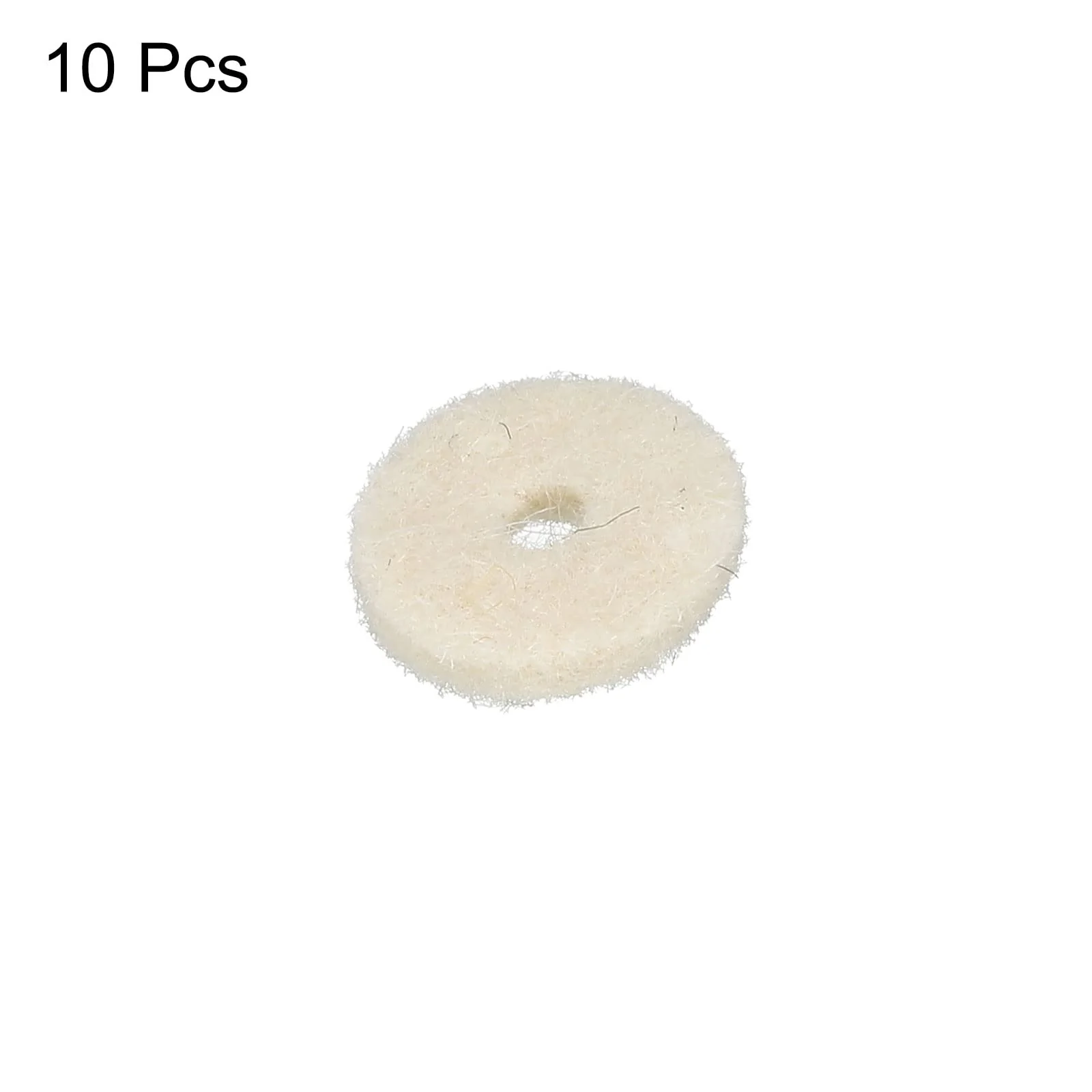 MECCANIXITY Guitar Strap Button Felt Washer Lock Strap Block Guitar White Gasket, for Guitar Strap Button, Pack of 10 - Image 3