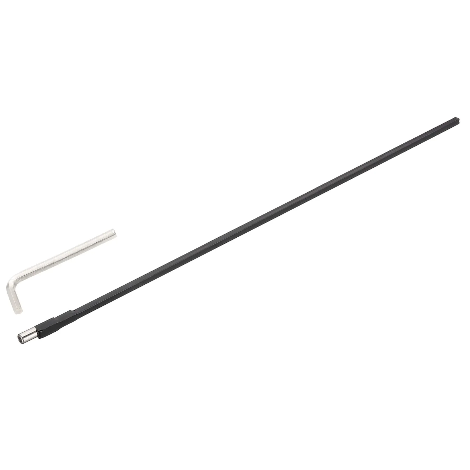 MECCANIXITY Guitar Two Way Rod, 570mm Low-Profile Guitar Rod with 4mm L-Wrench, Luthier Tools for Electric Acoustic Bass Guitars Neck Repair Adjustment, Black